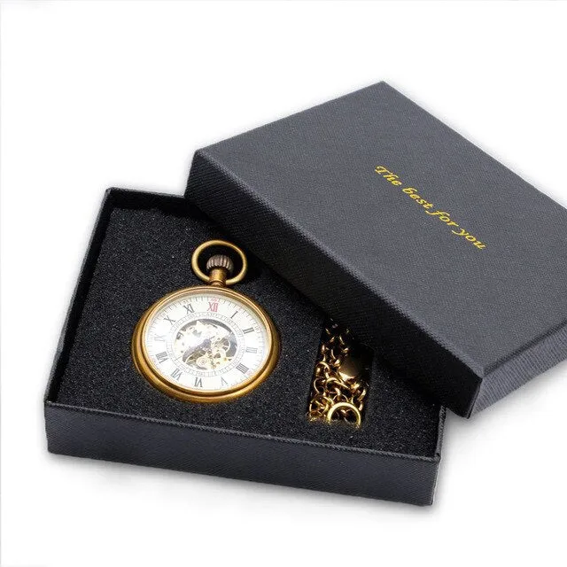 ☀ Vintage, High Quality, Hand Wind, Pocket Watch & Chain.