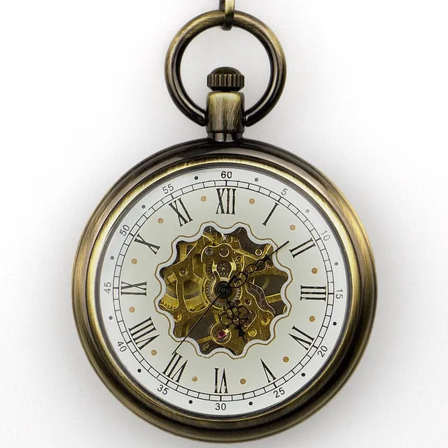 ☀ Vintage, High Quality, Hand Wind, Pocket Watch & Chain.