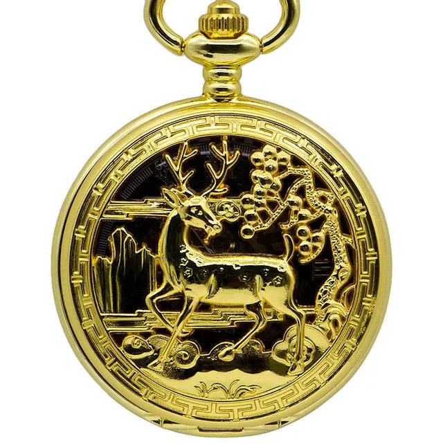 ☀ Vintage, High Quality, Hand Wind, Pocket Watch & Chain.