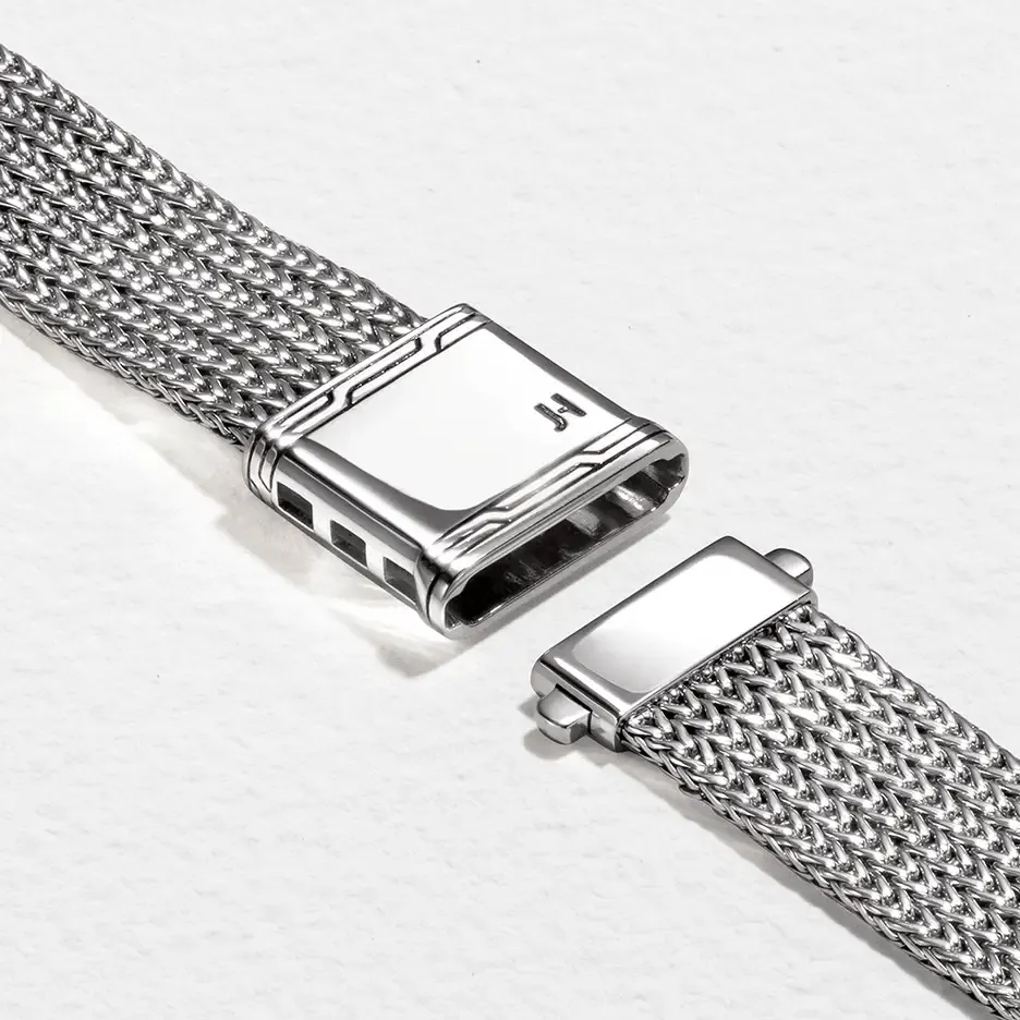 12MM Smart Watch Strap in Sterling Silver by John Hardy