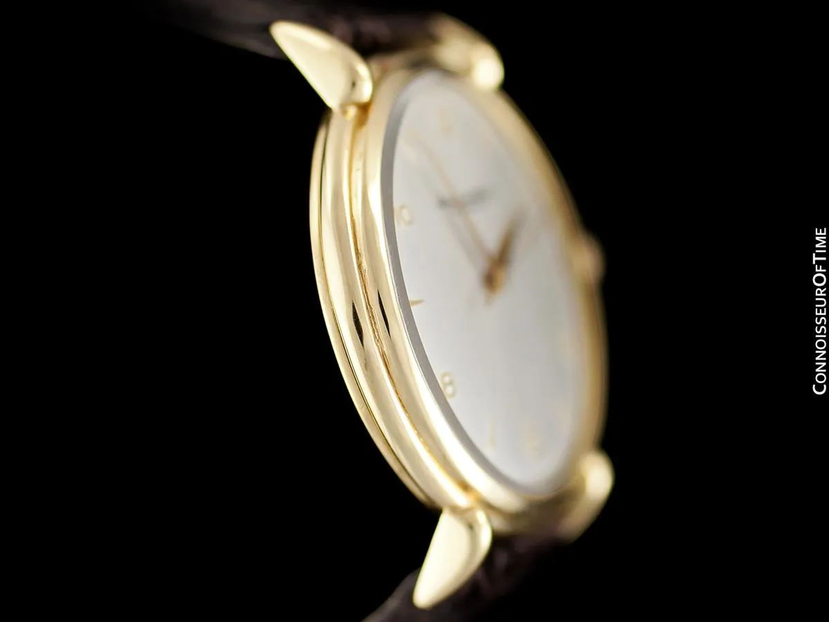 1947 Vintage IWC Mens Large Caliber 89 Handwound Watch with Claw Lugs - 18K Gold