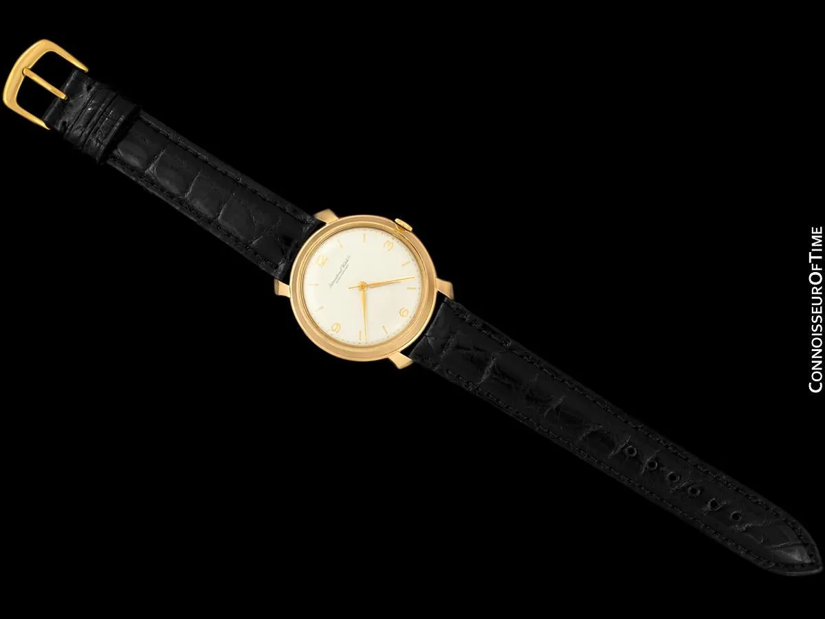1963 Vintage IWC Mens Large Caliber 89 37mm Watch with Ribbon Lugs - 18K Rose Gold