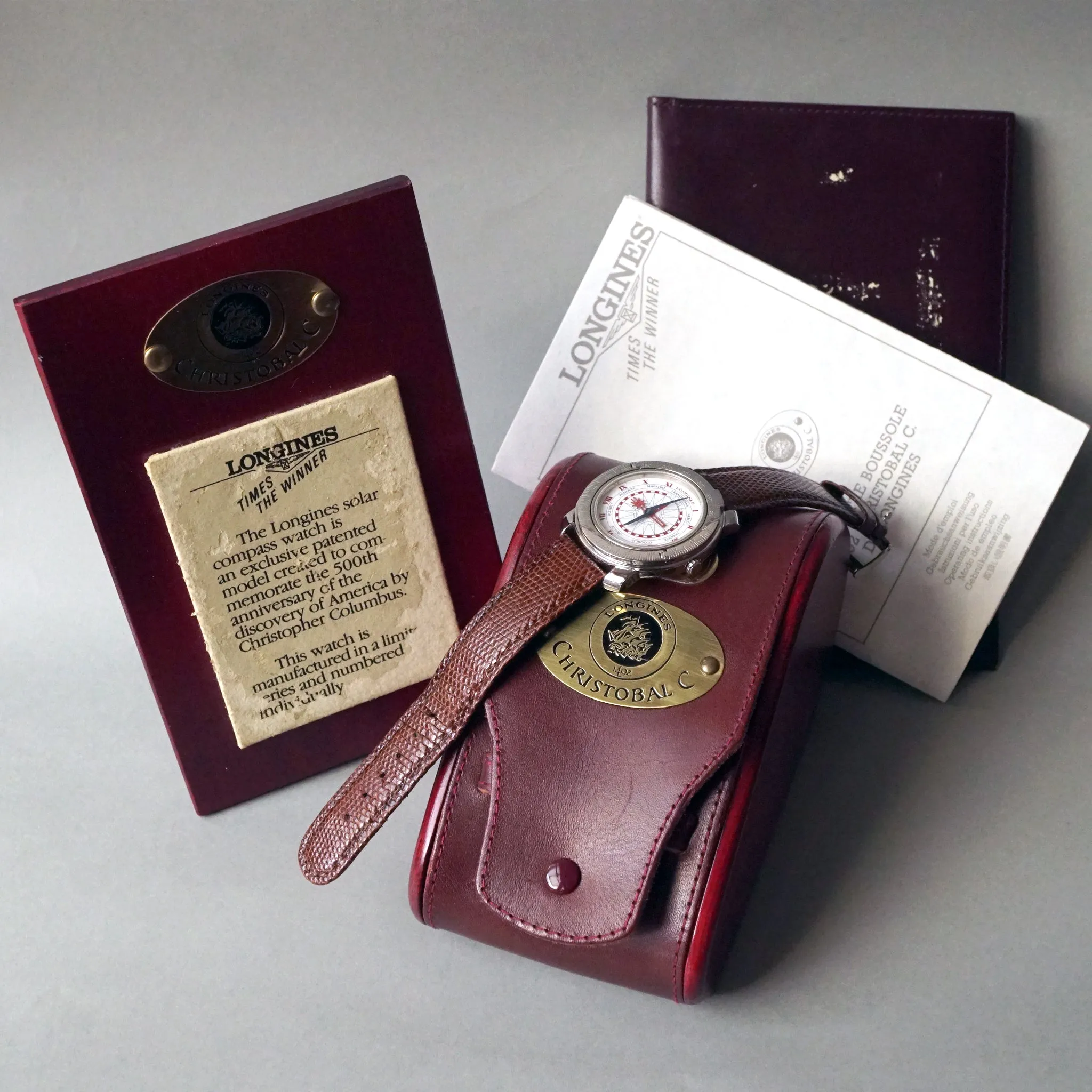 1992 LONGINES CHRISTOBAL C 1492 EDITION AUTOMATIC WATCH