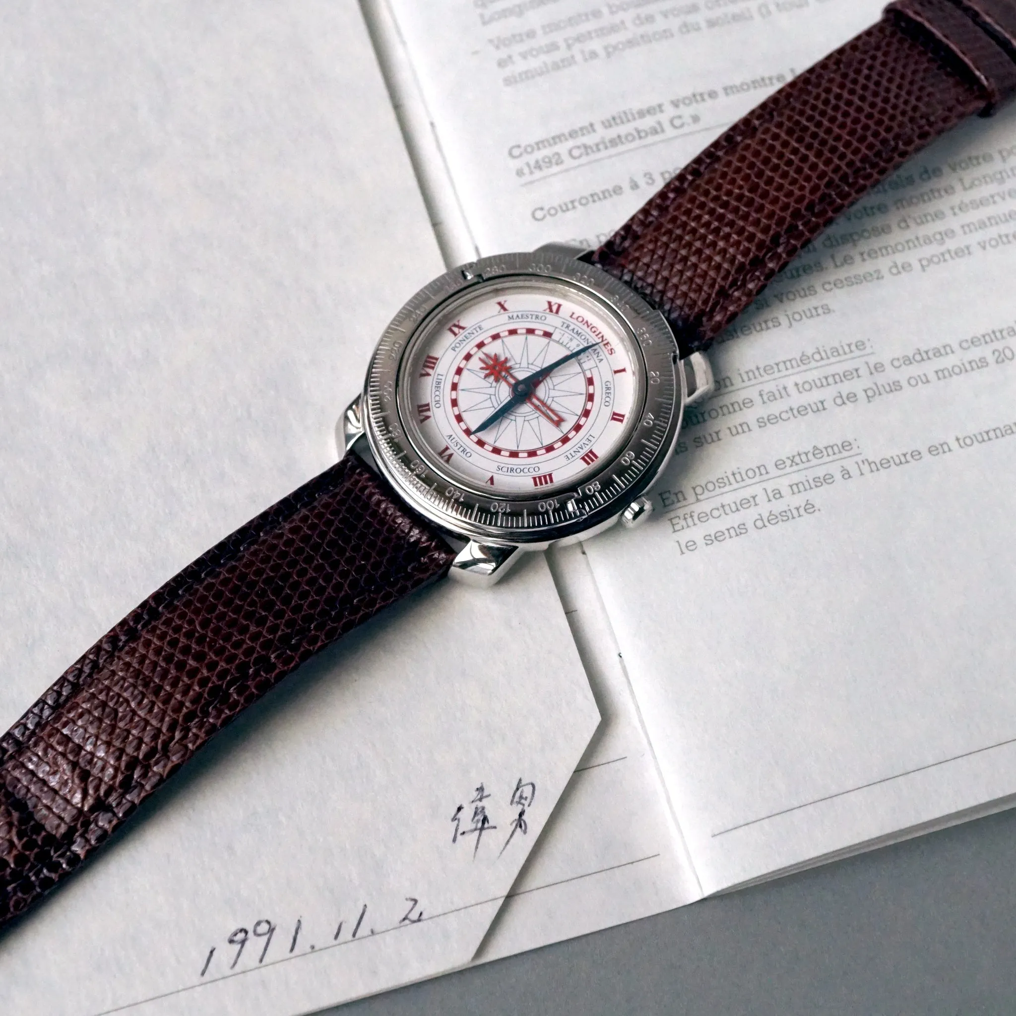 1992 LONGINES CHRISTOBAL C 1492 EDITION AUTOMATIC WATCH