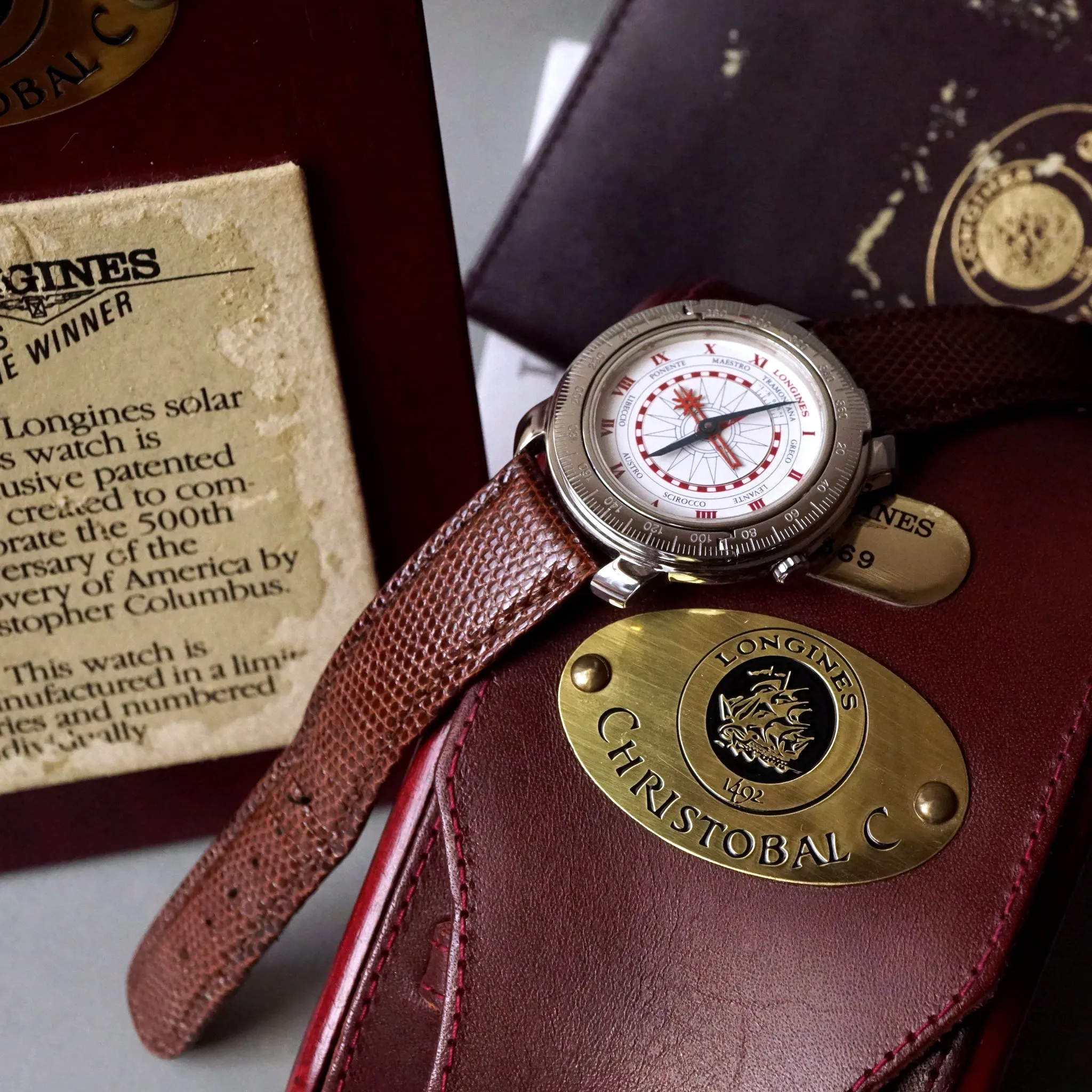 1992 LONGINES CHRISTOBAL C 1492 EDITION AUTOMATIC WATCH