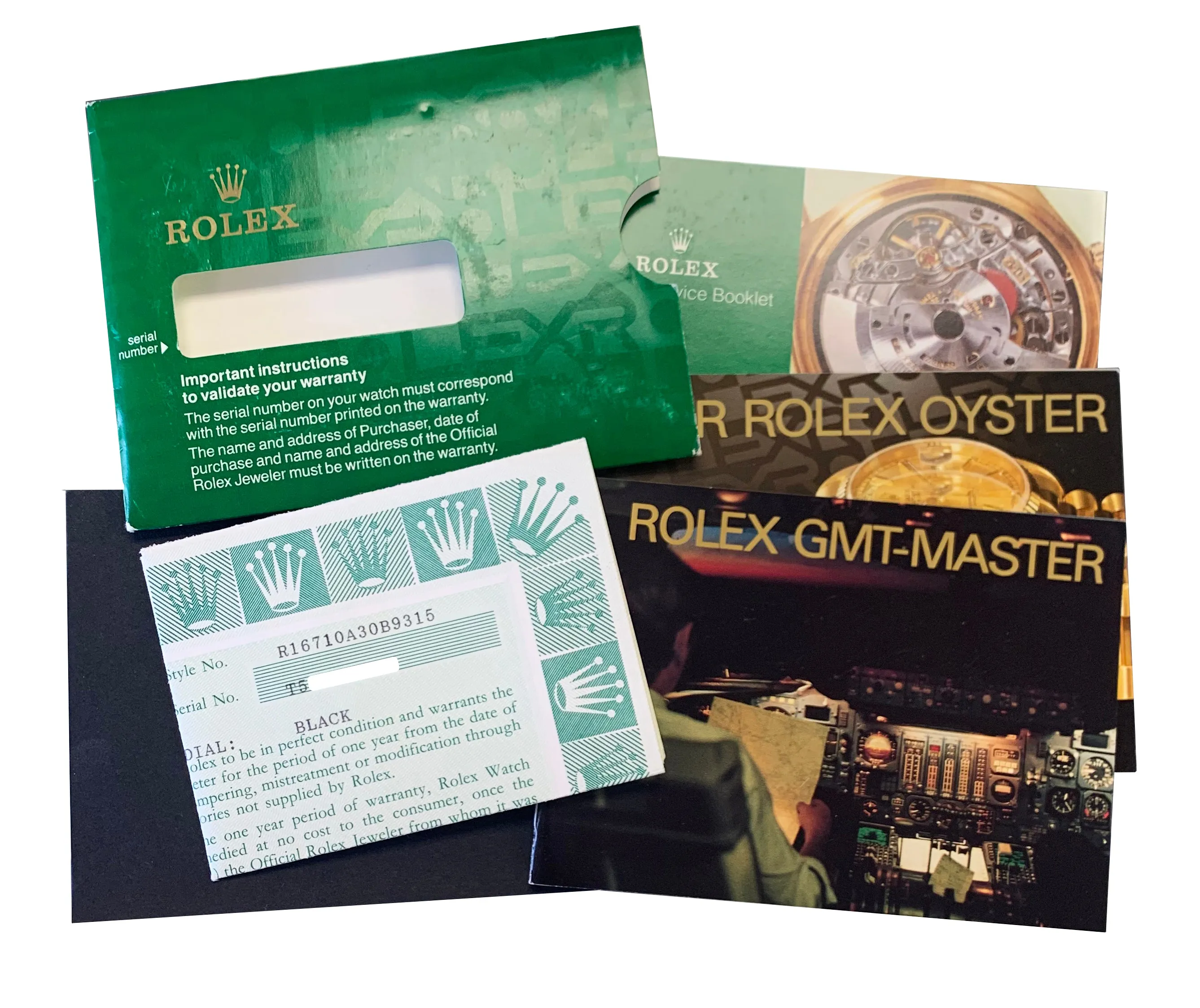 1997 UNPOLISHED Rolex GMT-Master II Coke GREEN STICKER TRITIUM 16710 FULL SET