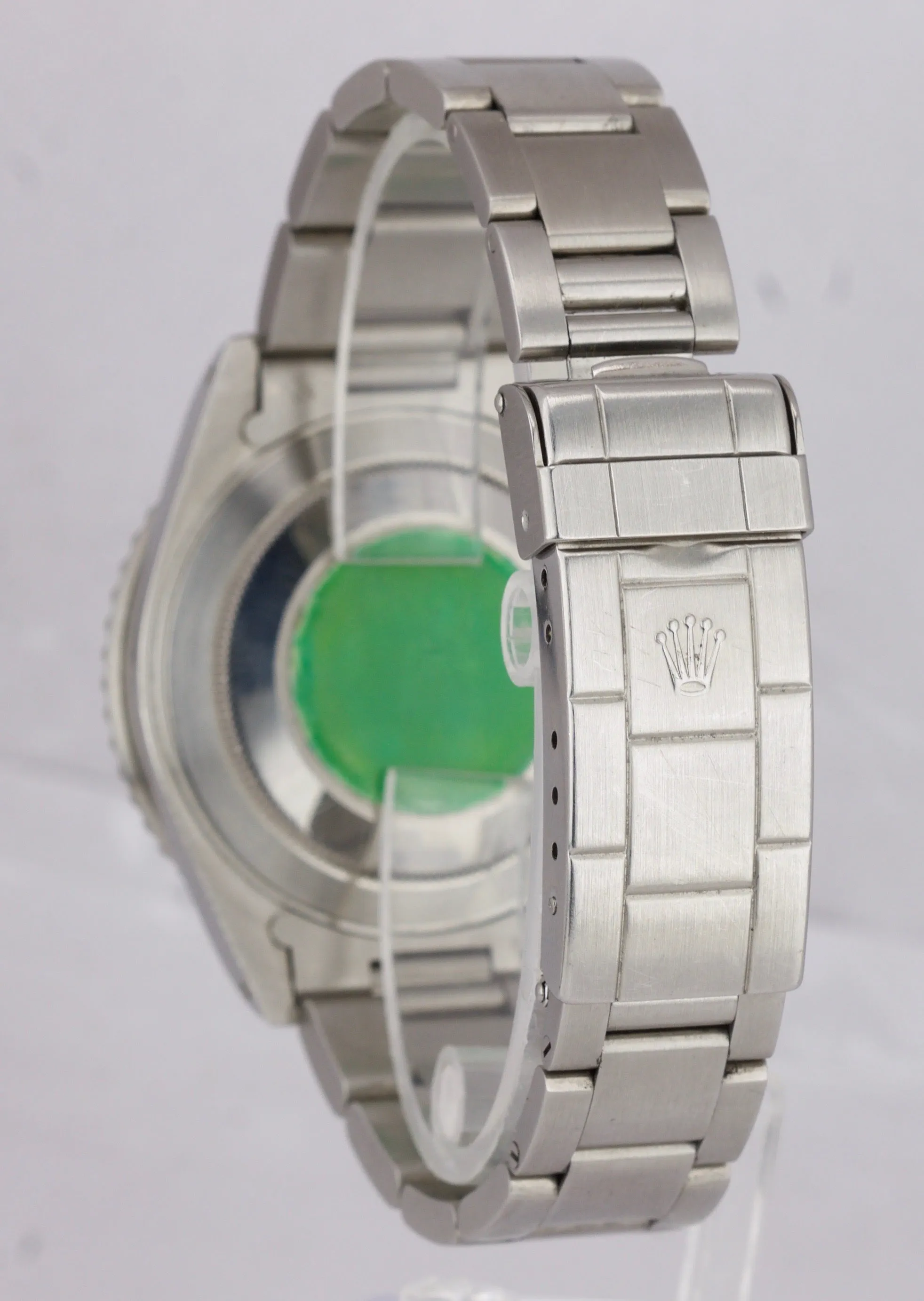 1997 UNPOLISHED Rolex GMT-Master II Coke GREEN STICKER TRITIUM 16710 FULL SET