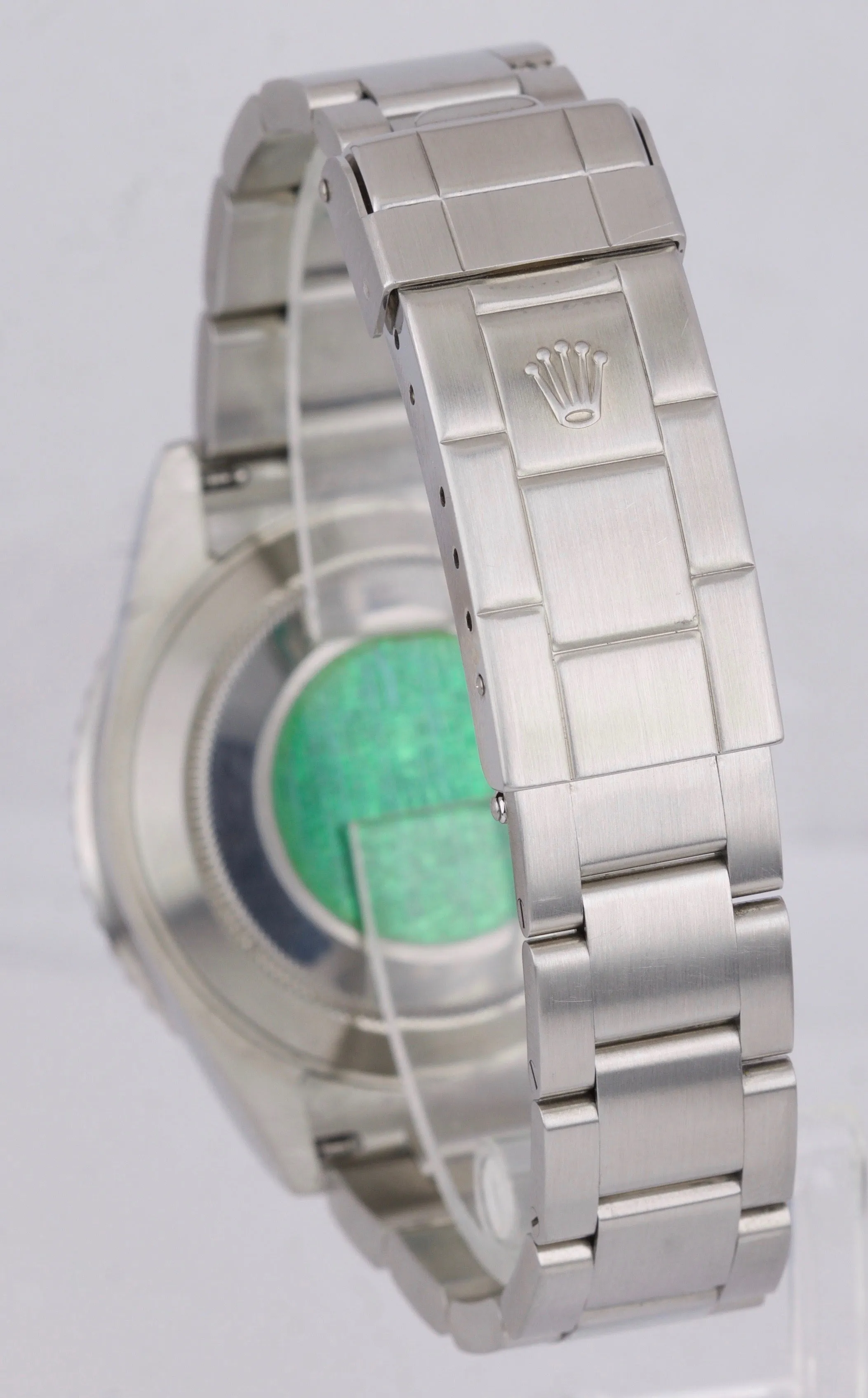 2007 UNPOLISHED Rolex Submariner Kermit GREEN STICKER 50th Anniversary 16610 LV