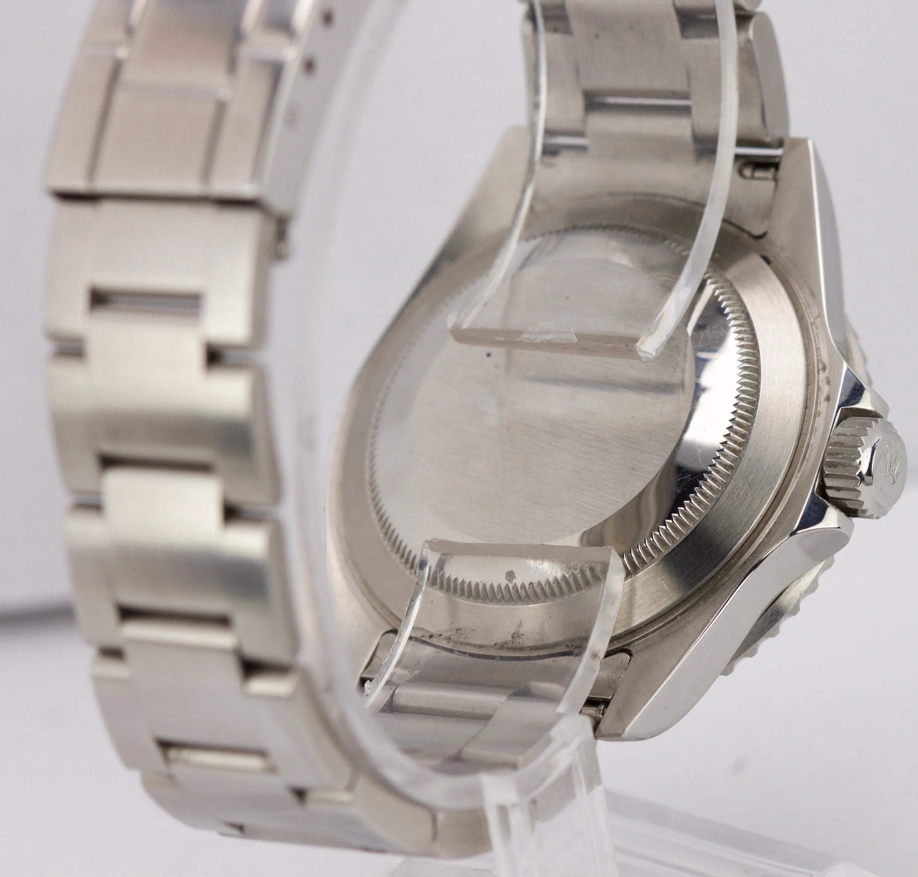 2008 UNPOLISHED ENGRAVED Rolex Submariner Kermit Green Anniversary Watch 16610LV