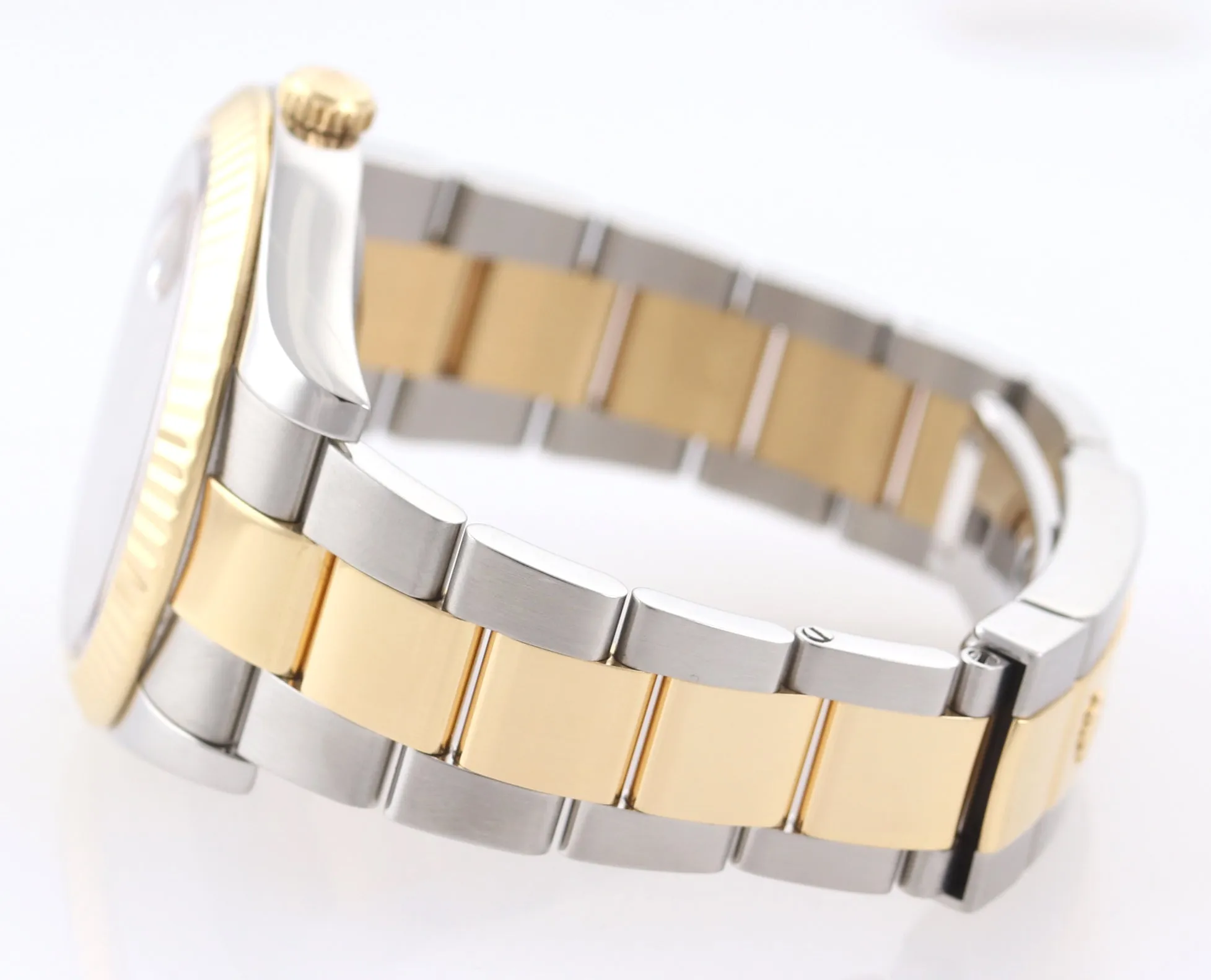 2014 PAPERS Rolex Datejust 2 Wimbledon Slate Roman 116333 Two Tone Gold Watch