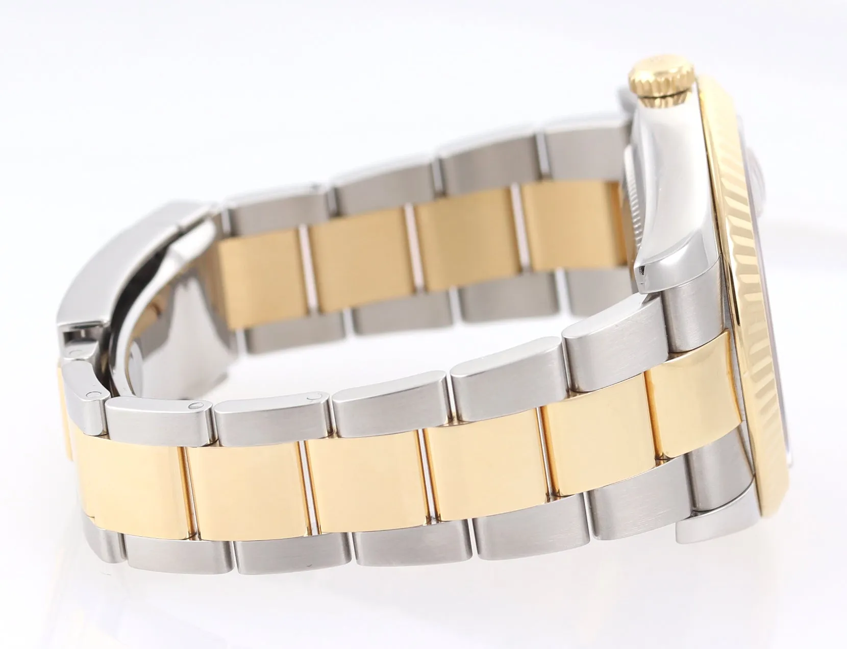 2014 PAPERS Rolex Datejust 2 Wimbledon Slate Roman 116333 Two Tone Gold Watch