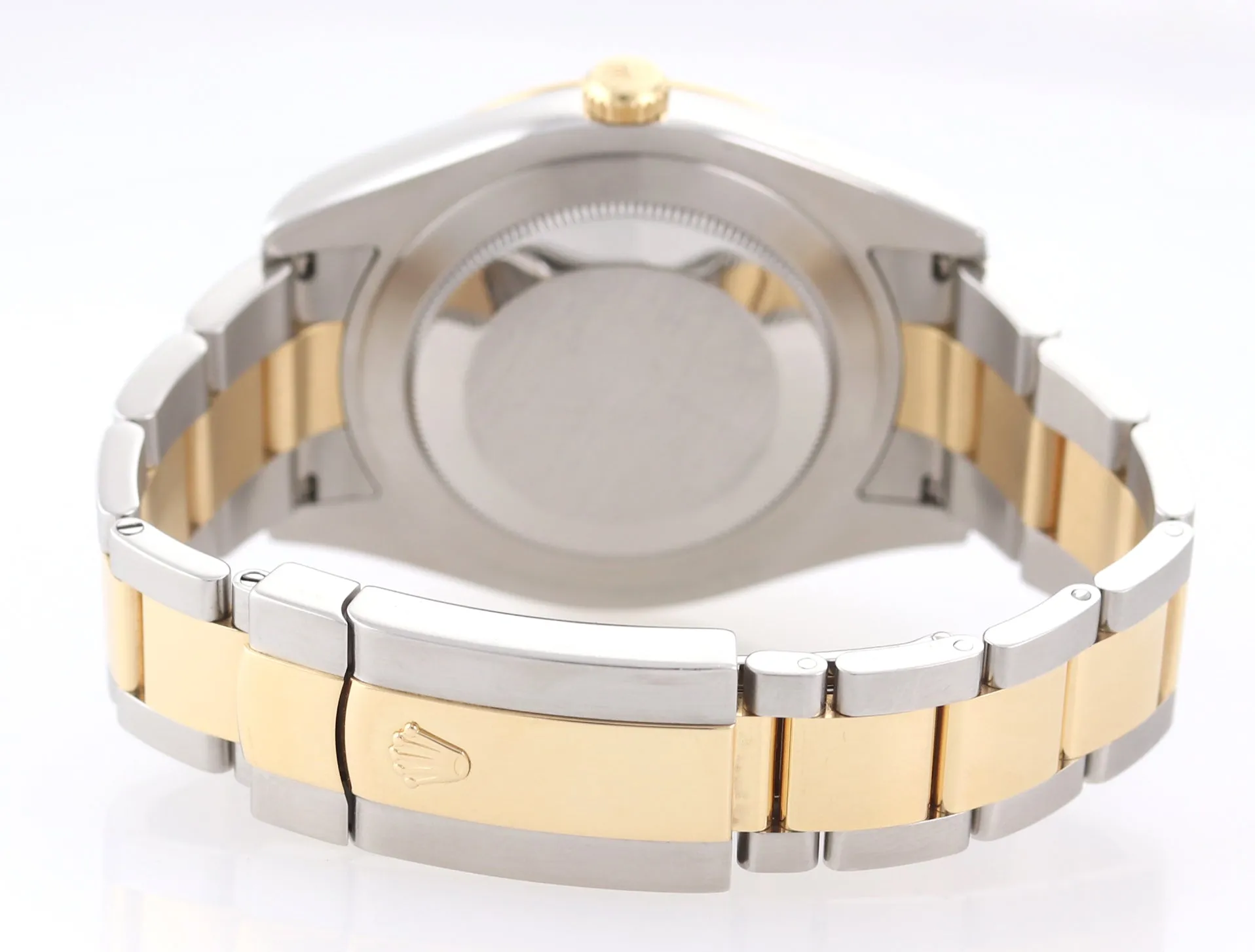 2014 PAPERS Rolex Datejust 2 Wimbledon Slate Roman 116333 Two Tone Gold Watch