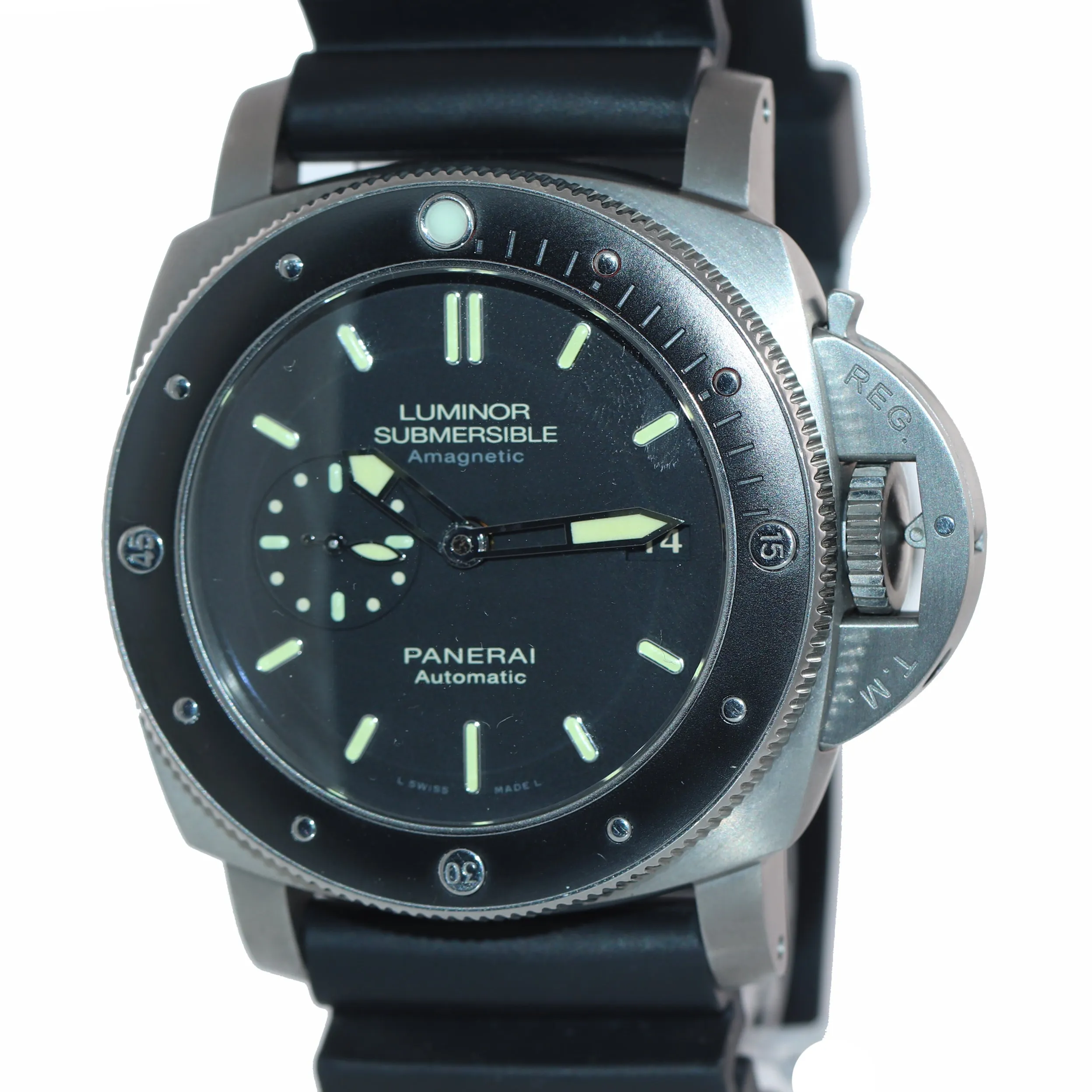 2017 Panerai PAM00389 Submersible 1950 Titanium Amagnetic 47mm PAM 389 Watch
