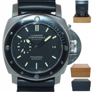 2017 Panerai PAM00389 Submersible 1950 Titanium Amagnetic 47mm PAM 389 Watch