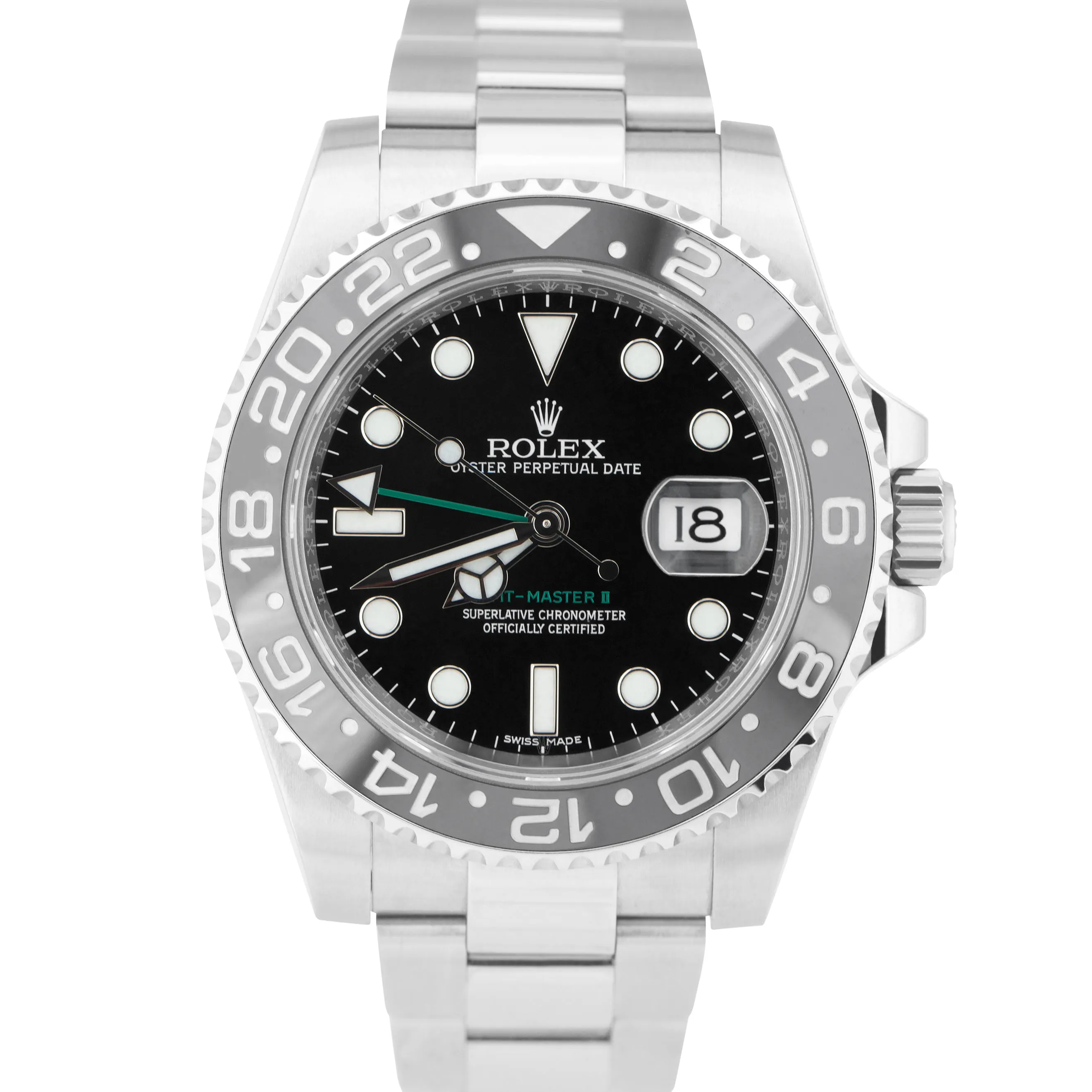 2017 Rolex GMT-Master II Stainless Steel Black 40mm Ceramic 116710 Date Watch