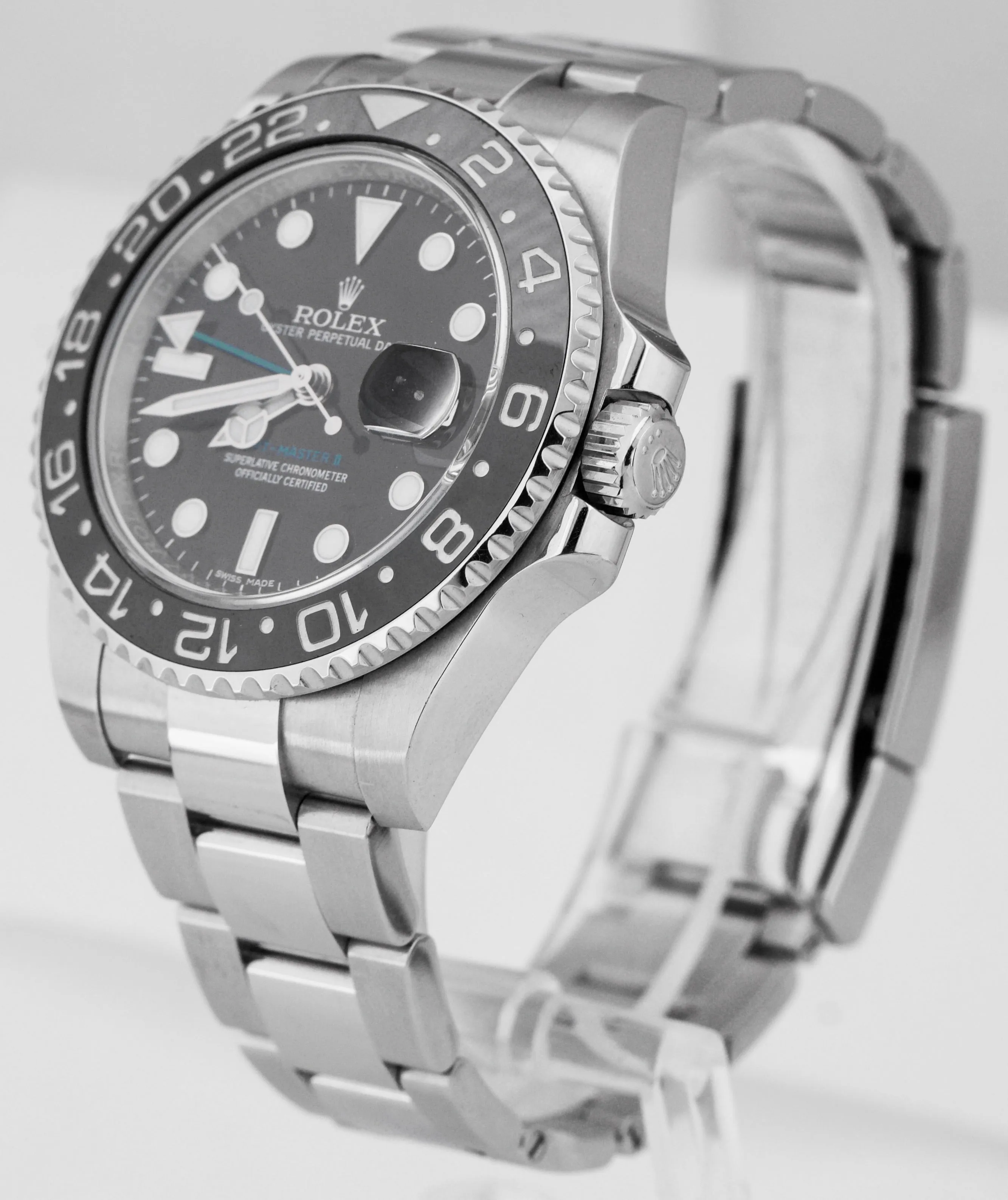 2017 Rolex GMT-Master II Stainless Steel Black 40mm Ceramic 116710 Date Watch