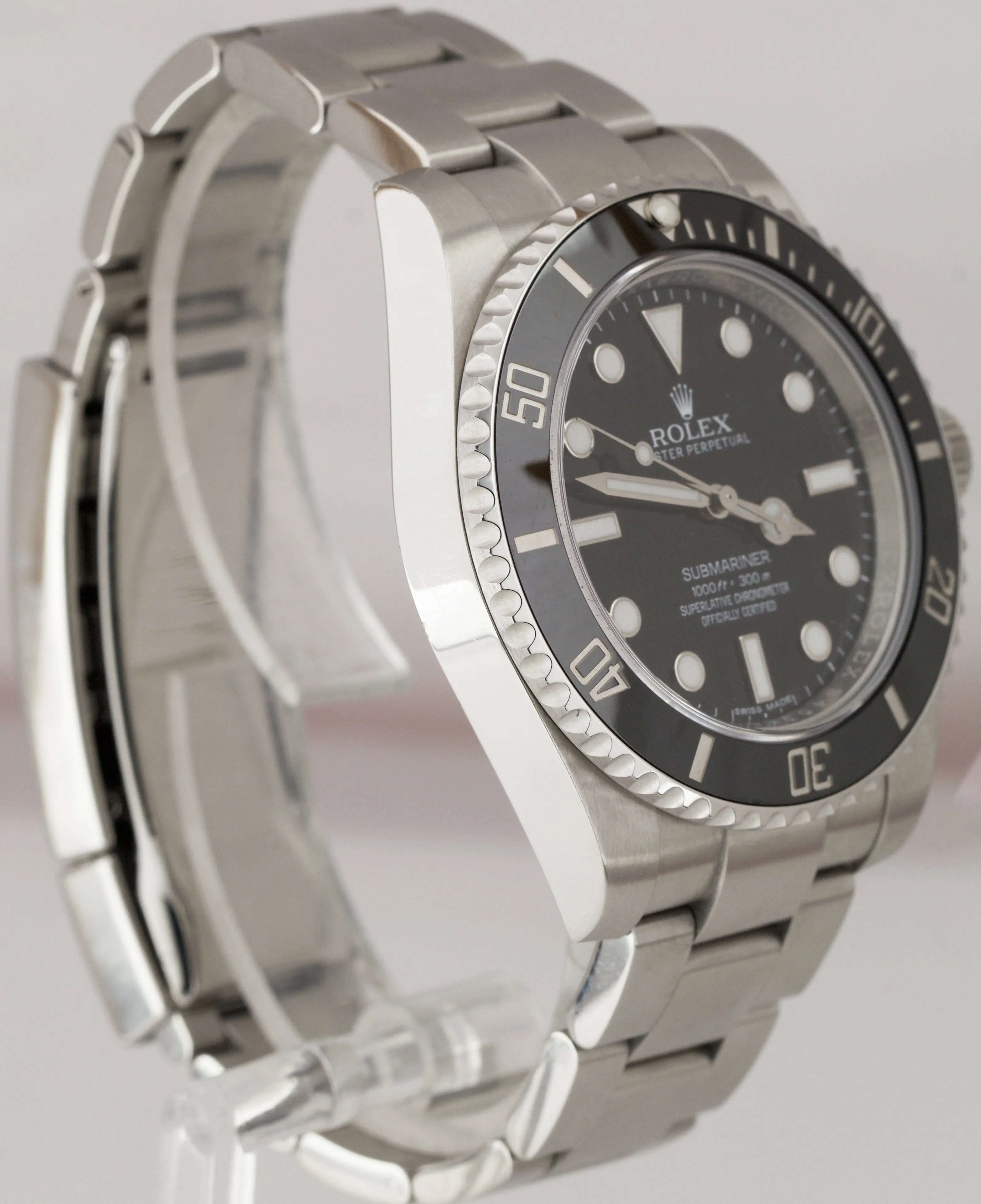 2017 Rolex Submariner No-Date Stainless 40mm Black Ceramic Dive Watch 114060