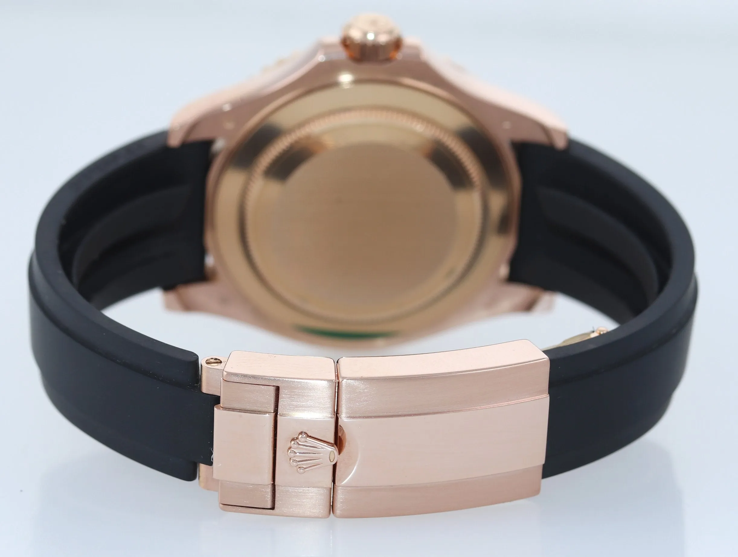 2019 Rolex Yacht-Master 116655 Everose Gold 40mm Black Oysterflex Watch Box
