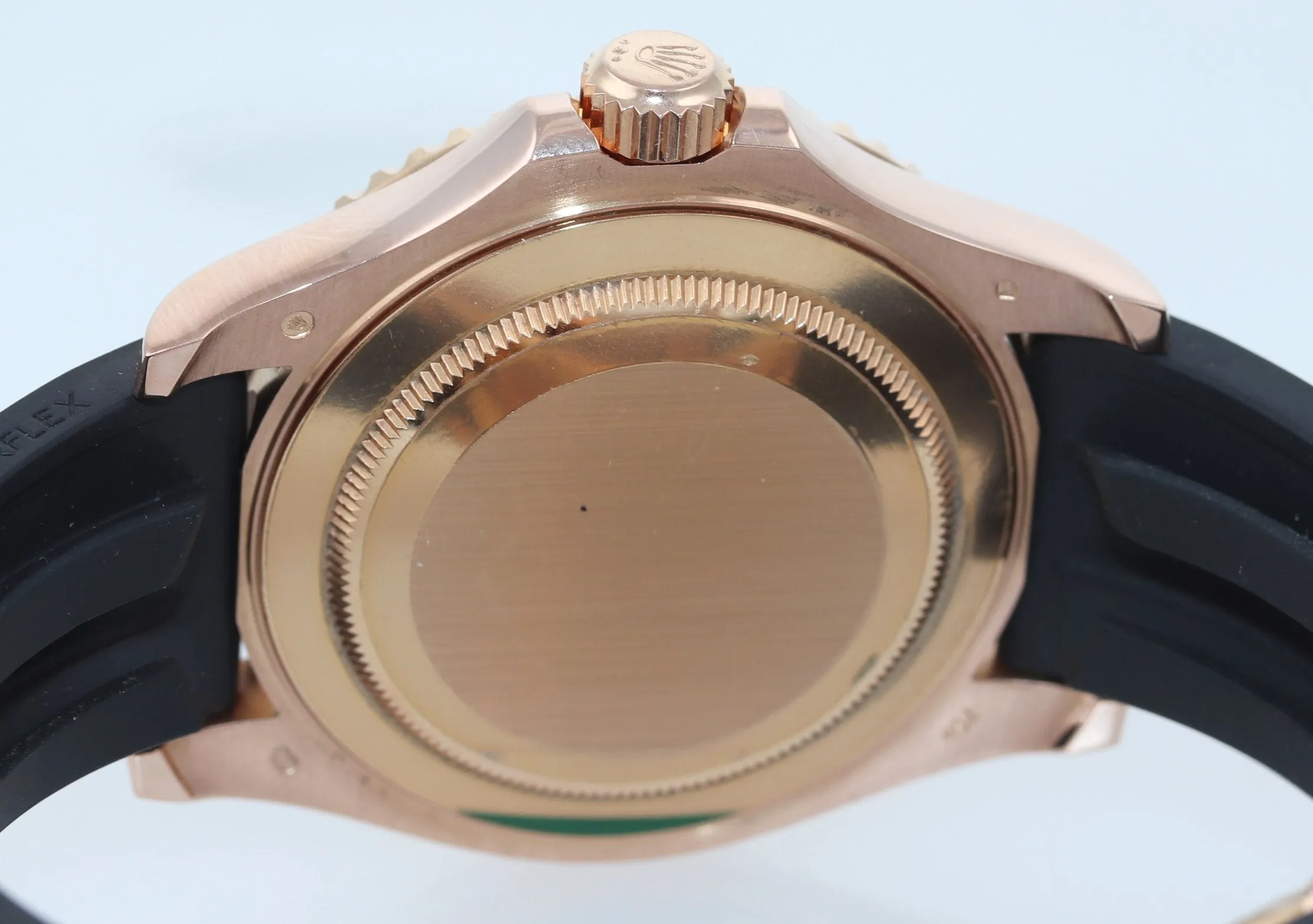 2019 Rolex Yacht-Master 116655 Everose Gold 40mm Black Oysterflex Watch Box