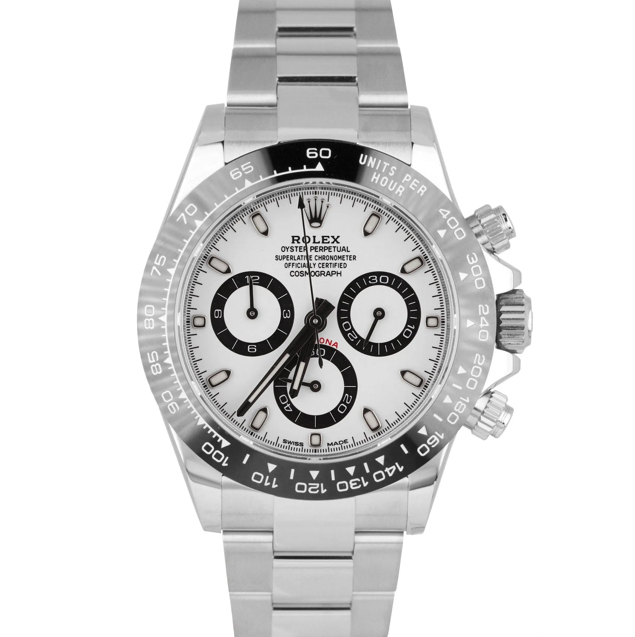2019 UNWORN Rolex Daytona Cosmograph PANDA 116500 LN Ceramic White 40mm Watch