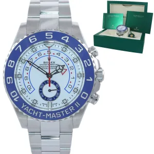 2020-2021 Rolex Yacht-Master 2  Steel Blue 116680 44mm Watch Box