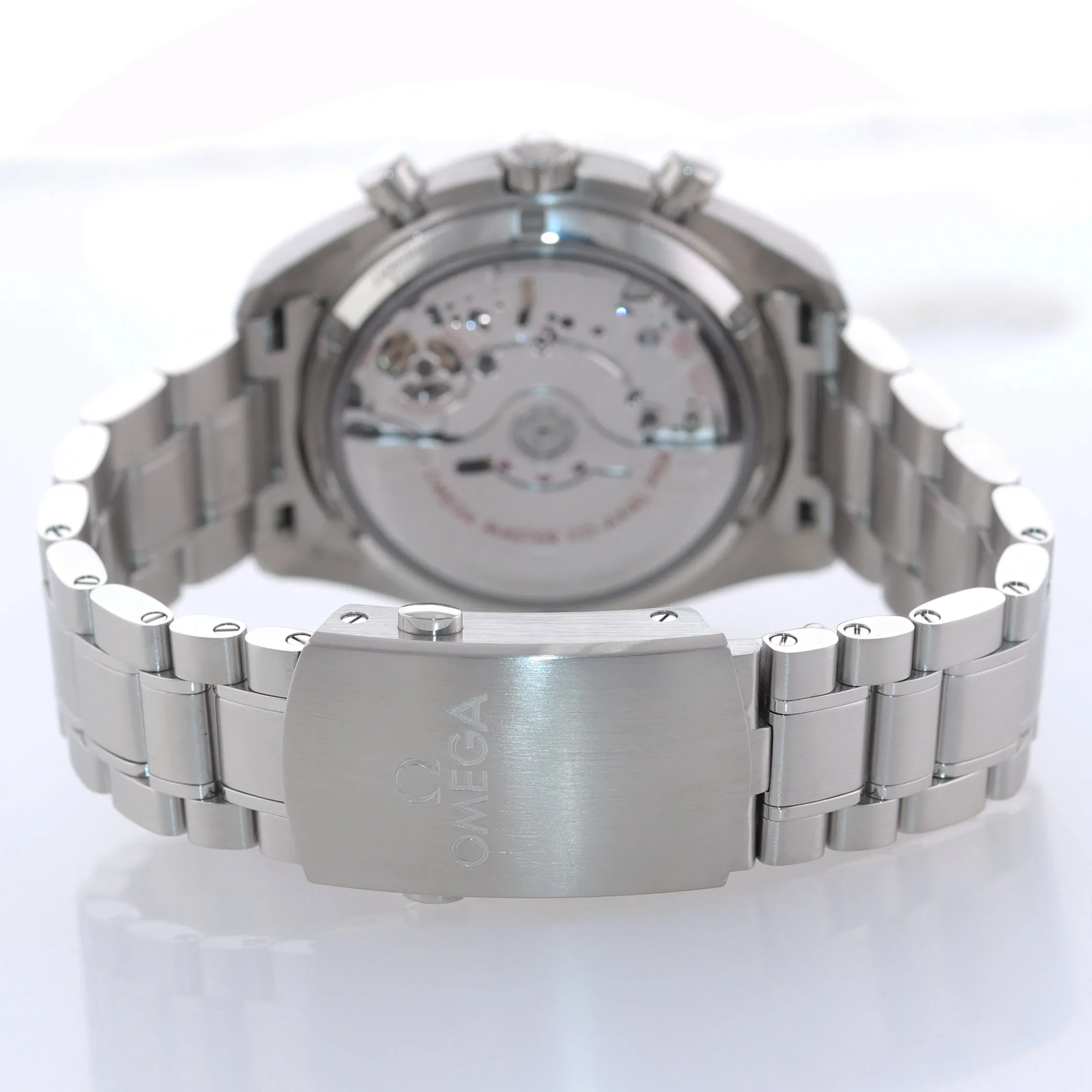 2020 PAPERS Omega Speedmaster Moonphase 304.33.44.52.03.001 Steel Blue Watch