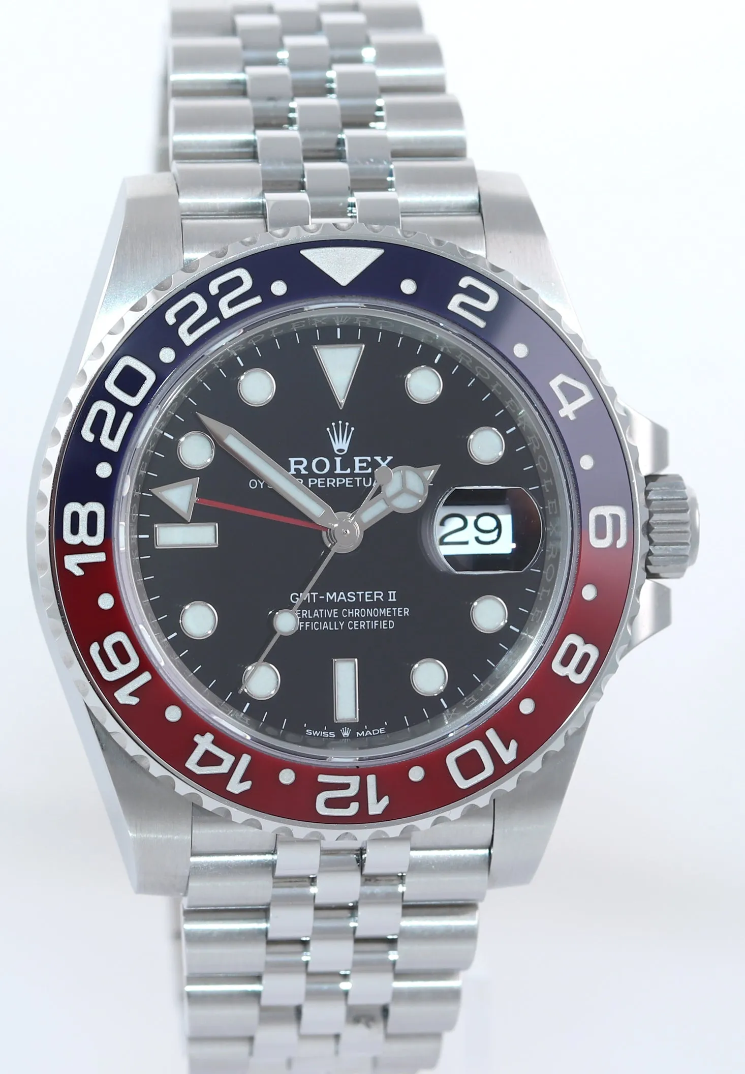 2020 Rolex GMT Master PEPSI Red Blue Ceramic 126710 BLRO Watch Box