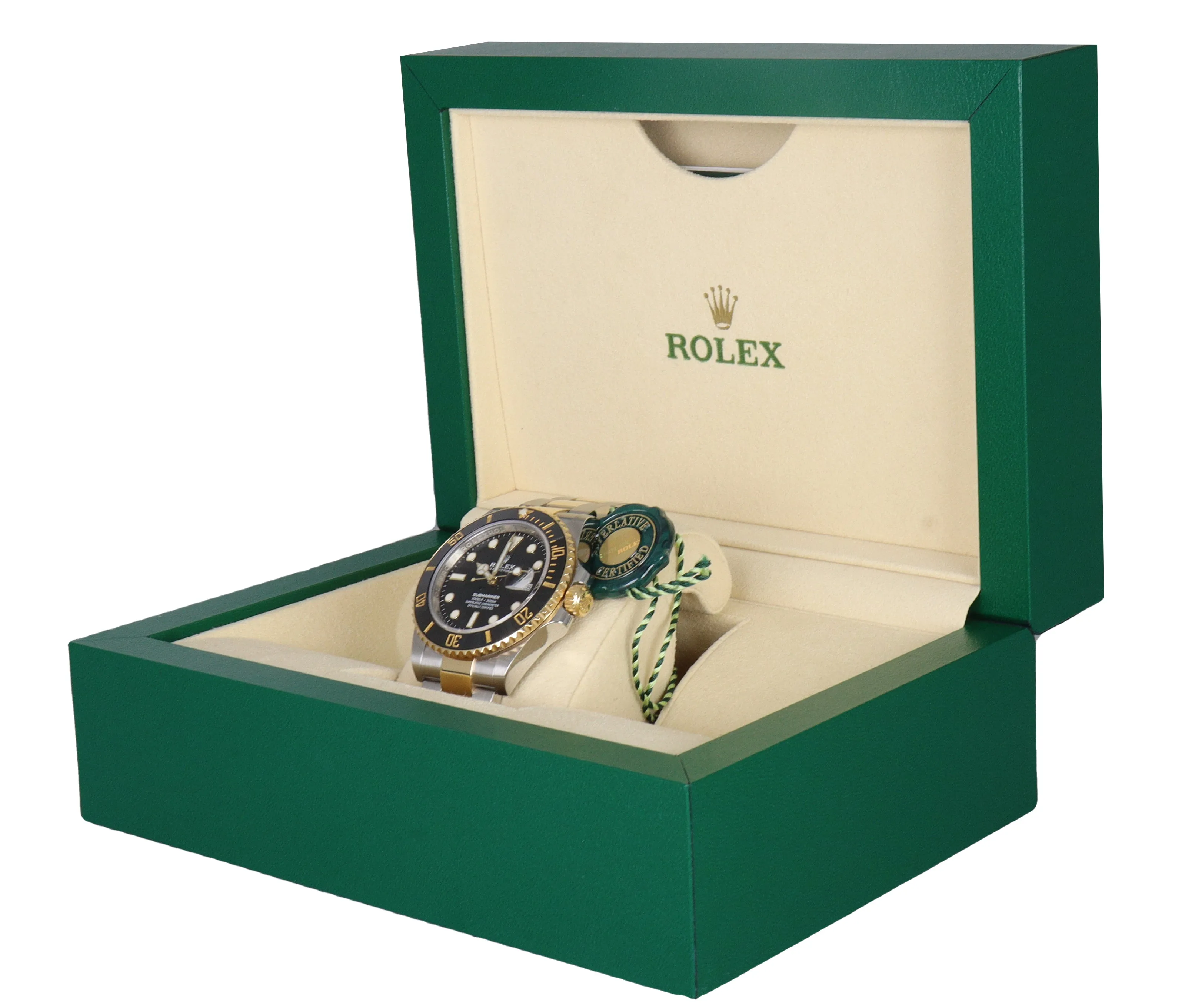 2020 Rolex Submariner 41mm Black Ceramic 126613 LN Two-Tone Gold Steel Watch