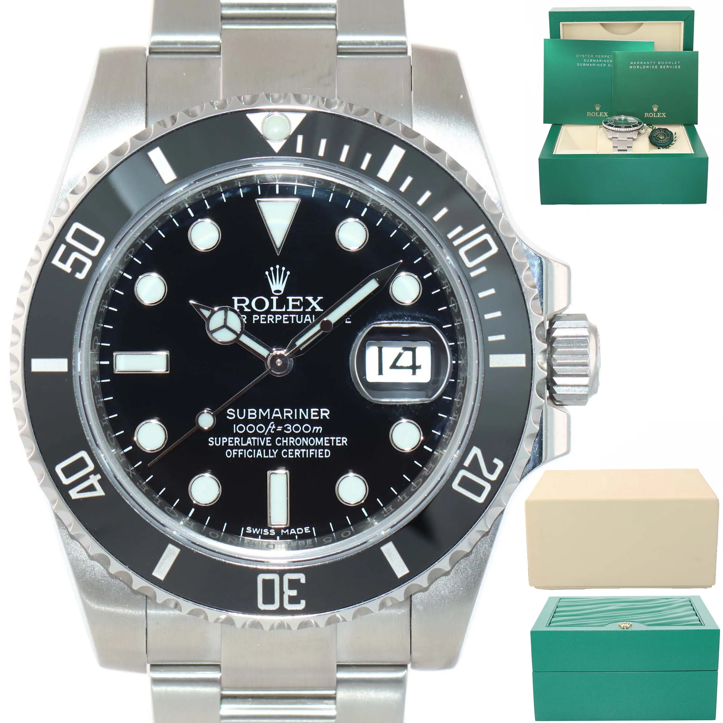 2020 Rolex Submariner Date 116610 Steel Black Dial Ceramic Bezel Watch Box