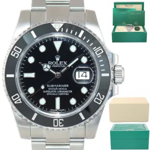 2020 Rolex Submariner Date 116610 Steel Black Dial Ceramic Bezel Watch Box