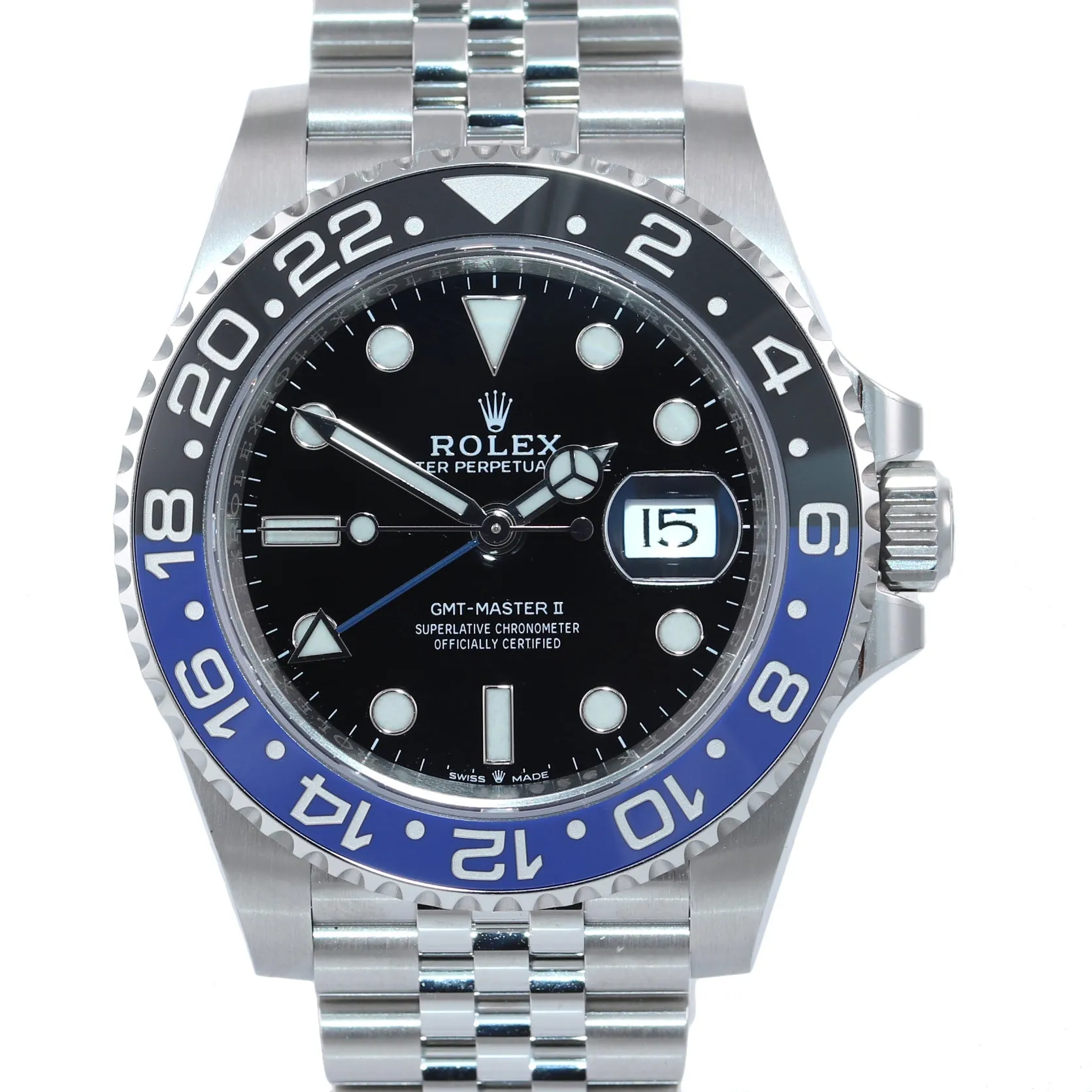 2021 NEW CARD Rolex GMT Master Batman Blue Jubilee Ceramic 126710 Watch Box