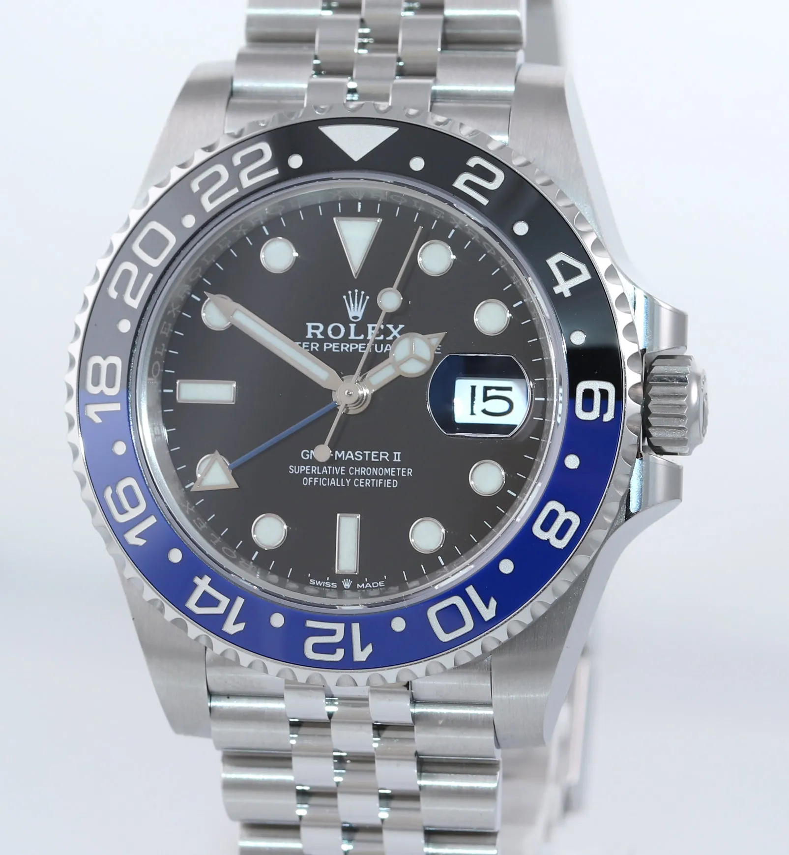 2021 NEW CARD Rolex GMT Master Batman Blue Jubilee Ceramic 126710 Watch Box