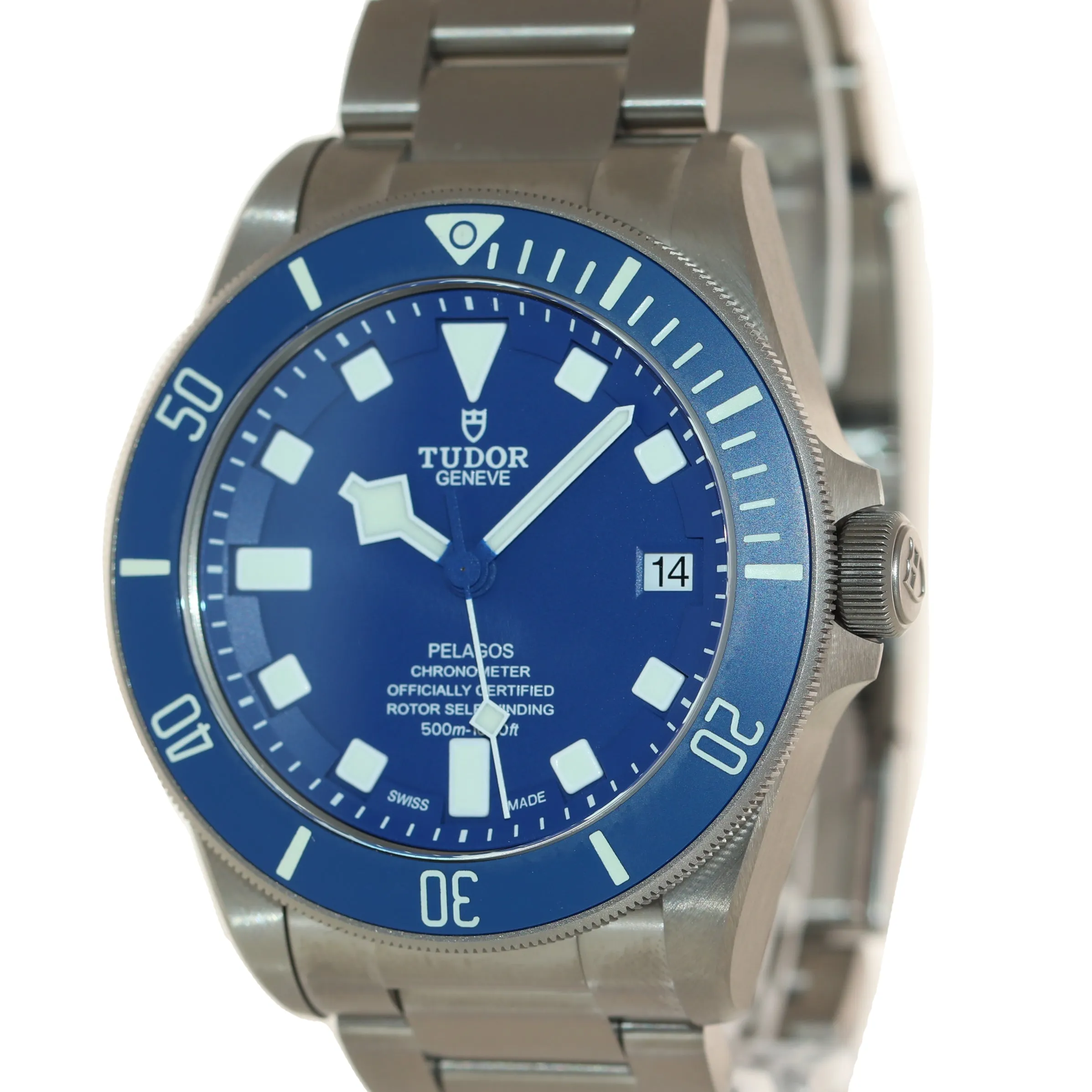 2021 NEW Tudor Pelagos Titanium 42mm Dive 25600 TB Blue Lume In House Date Watch