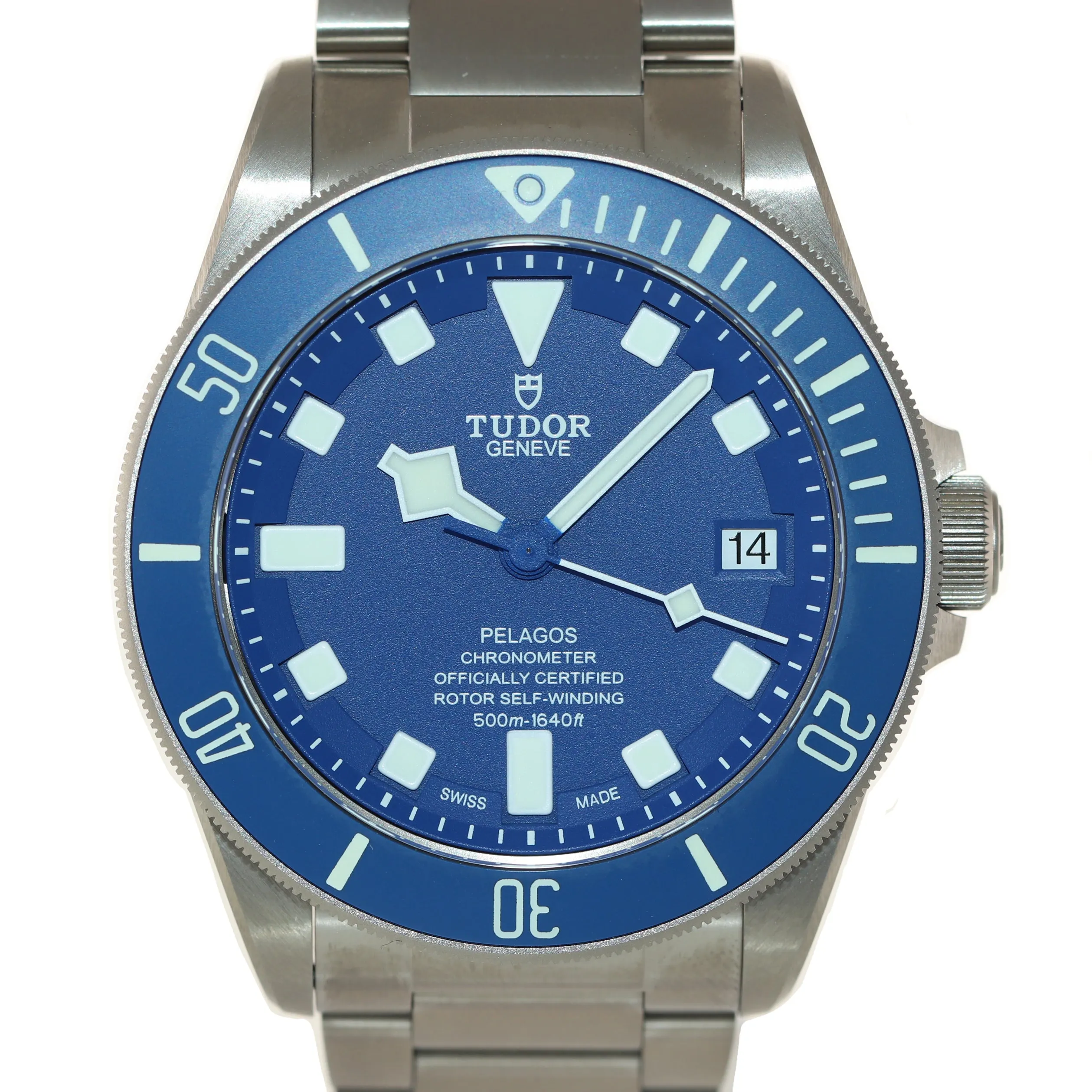 2021 NEW Tudor Pelagos Titanium 42mm Dive 25600 TB Blue Lume In House Date Watch