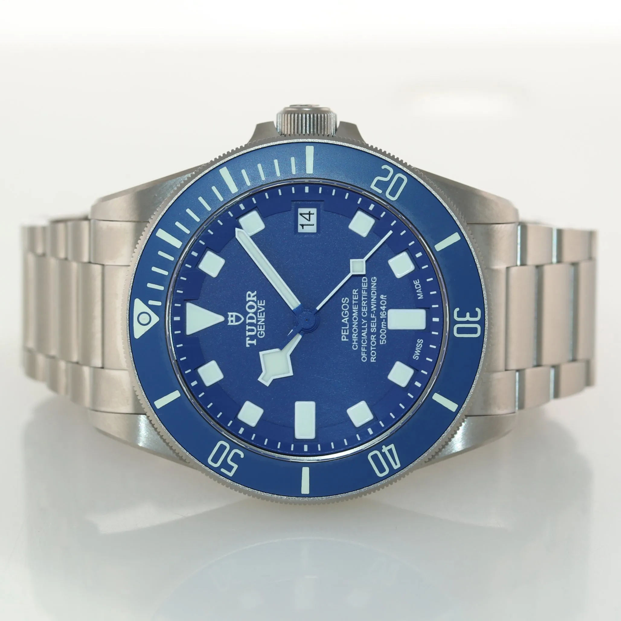 2021 NEW Tudor Pelagos Titanium 42mm Dive 25600 TB Blue Lume In House Date Watch