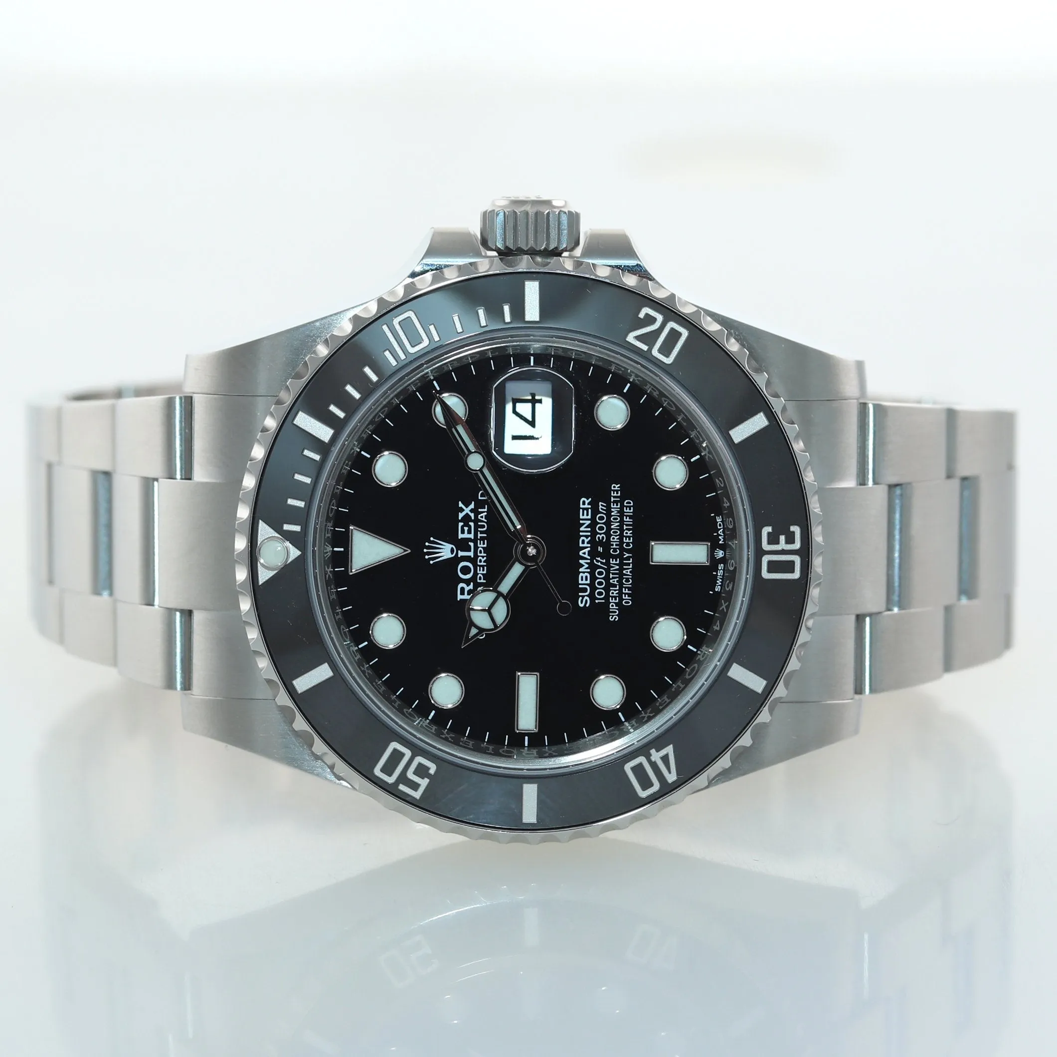 2021 PAPERS NEW Rolex Submariner 41mm Black Ceramic 126610LN Watch Box