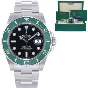 2021 PAPERS Rolex Submariner 41mm Green Kermit 126610LV Watch