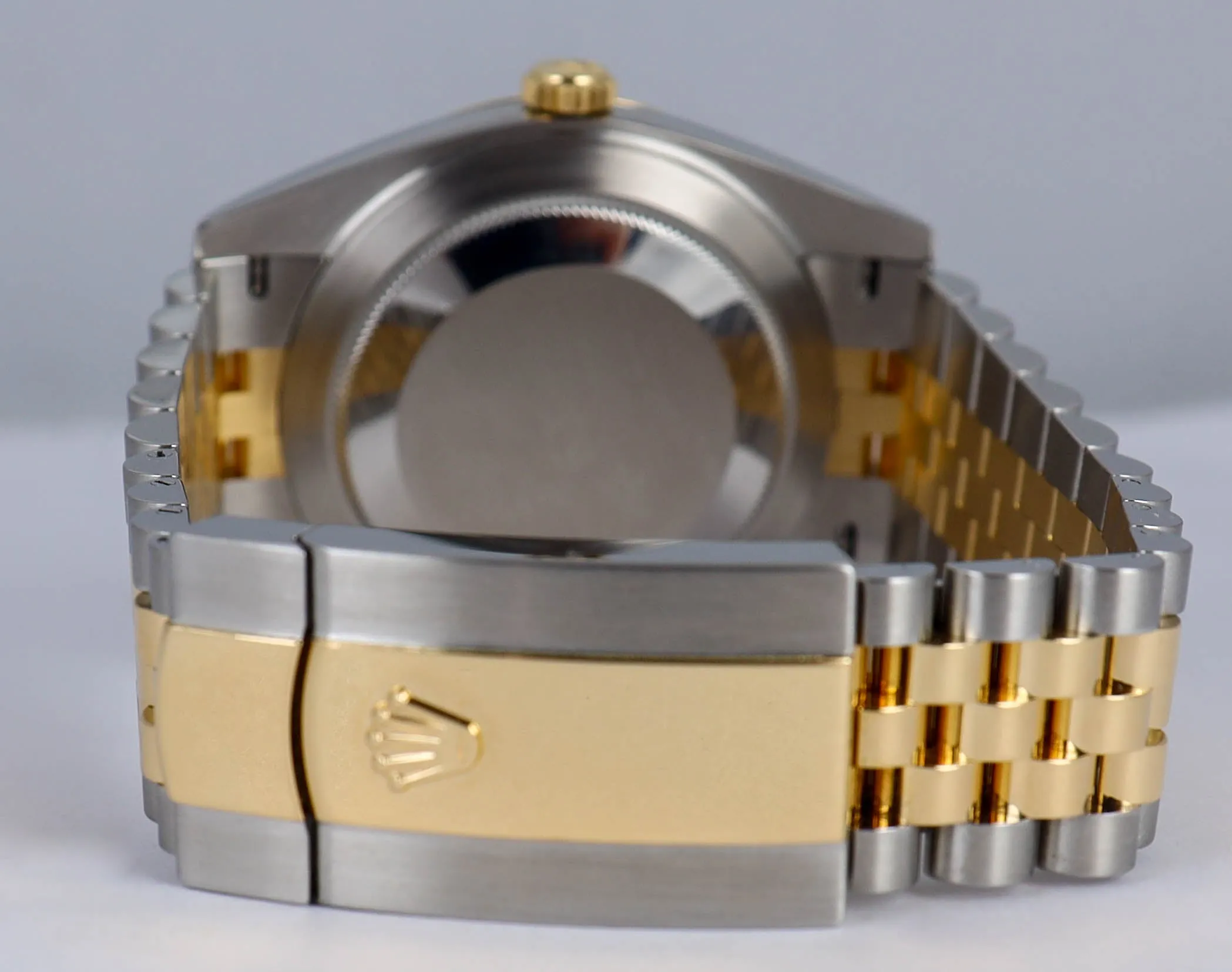 2021 Rolex Datejust 41mm Slate Jubilee Silver Stick 126333 Two-Tone Watch