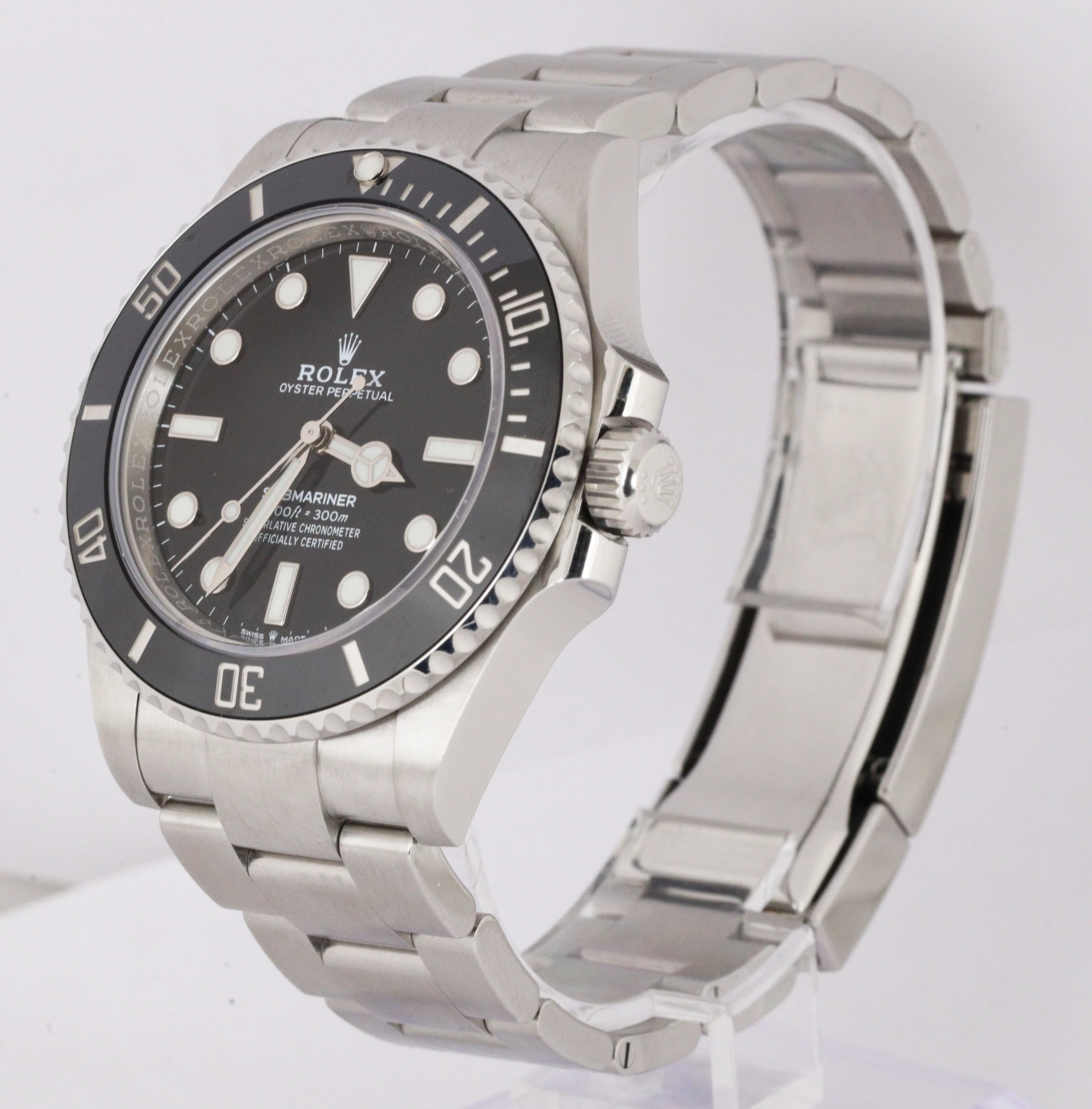 2021 Rolex Submariner 41 No-Date Stainless Black Ceramic 41mm 124060 B P Watch