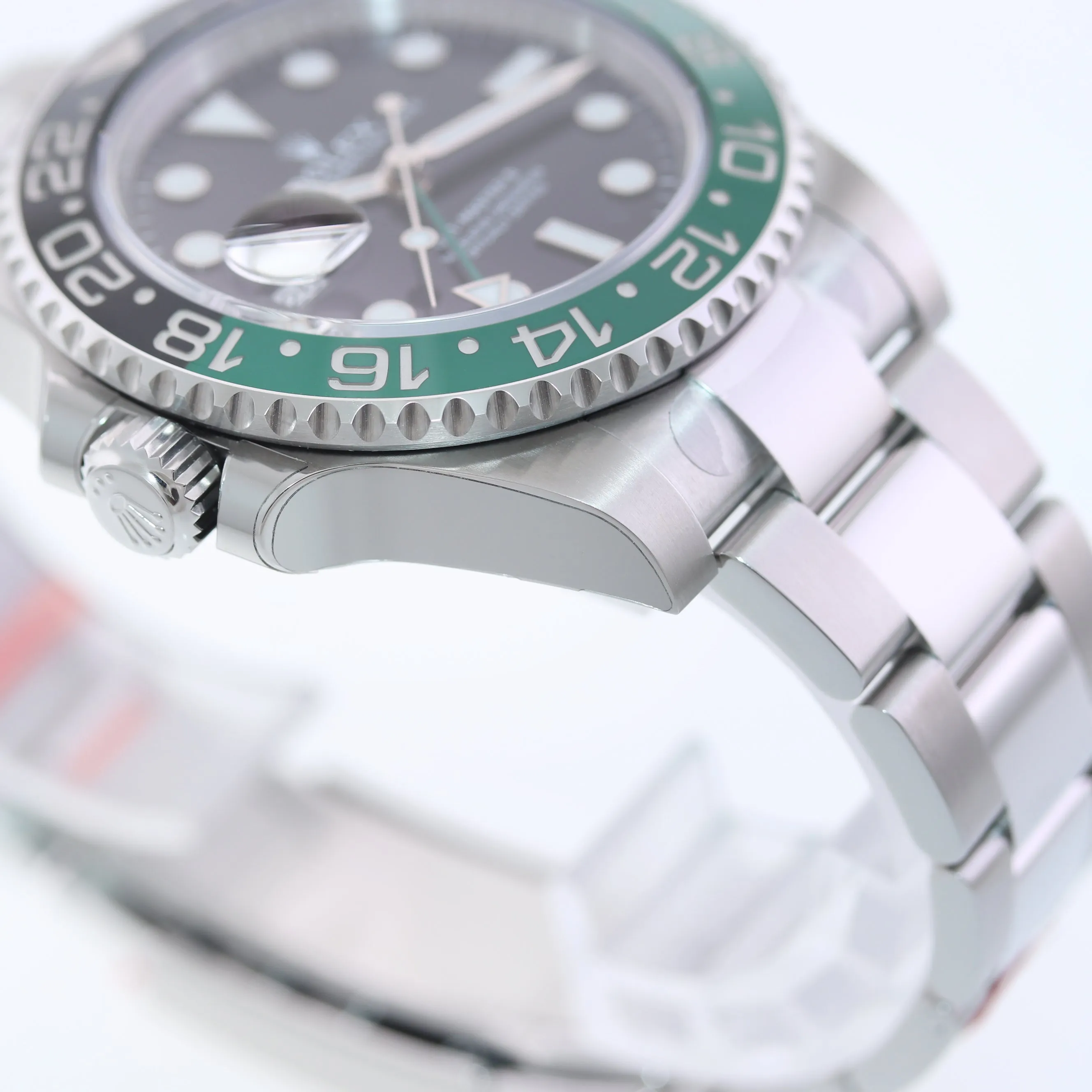 2023 NEW STICKERS PAPERS Rolex GMT-Master SPRITE Green Oyster Steel 126720 Watch