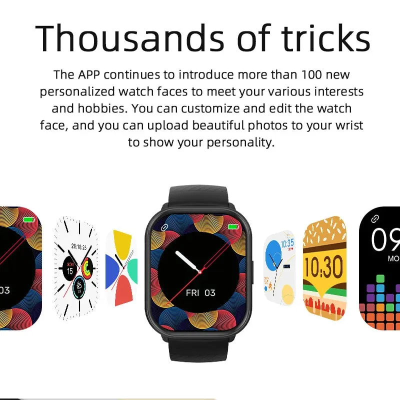 2024 New Bluetooth Call Smart Watch Women Men Heart Rate Blood Oxygen Voice Assistant 100 Sports Ladies Smartwatch For Xiaomi