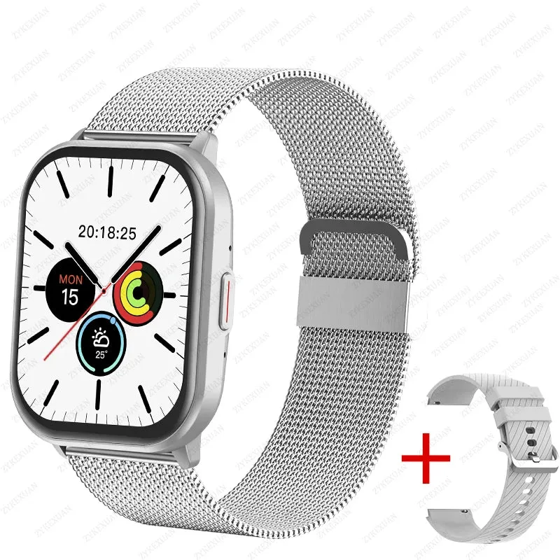 2024 New Bluetooth Call Smart Watch Women Men Heart Rate Blood Oxygen Voice Assistant 100 Sports Ladies Smartwatch For Xiaomi
