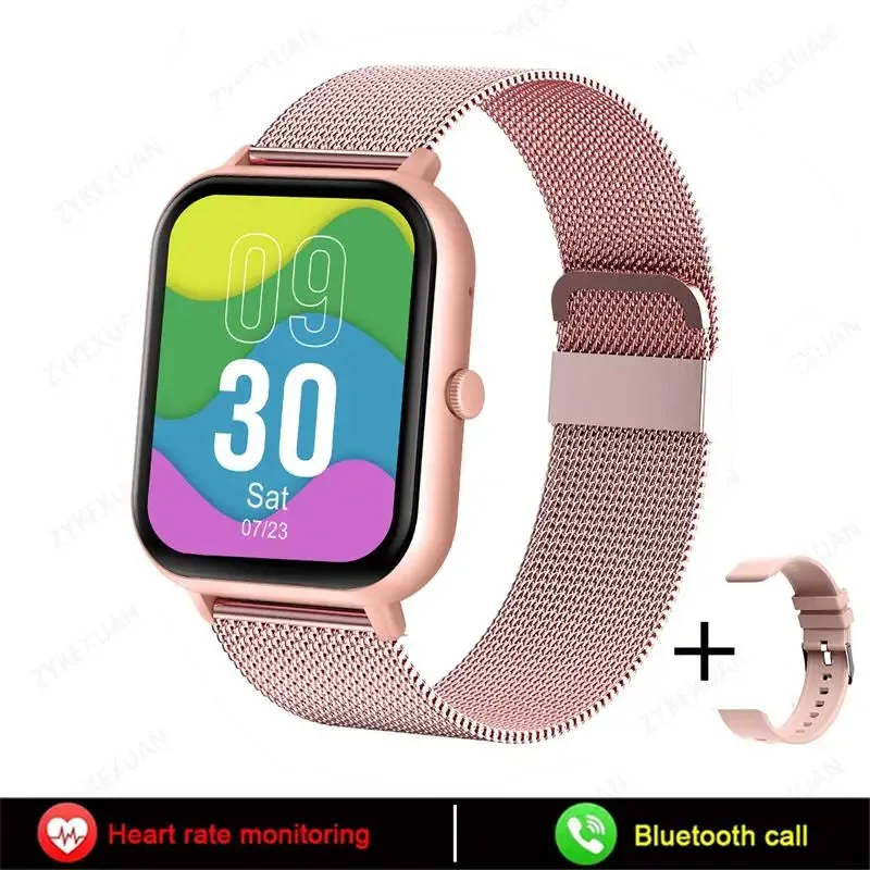 2024 New Bluetooth Call Smart Watch Women Men Heart Rate Blood Oxygen Voice Assistant 100 Sports Ladies Smartwatch For Xiaomi