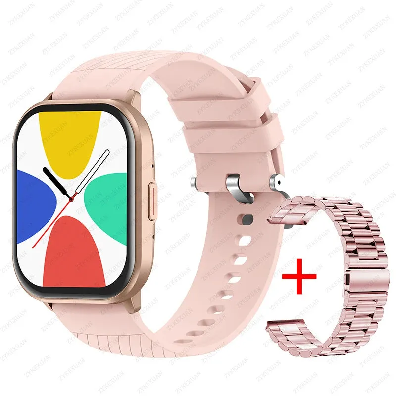 2024 New Bluetooth Call Smart Watch Women Men Heart Rate Blood Oxygen Voice Assistant 100 Sports Ladies Smartwatch For Xiaomi