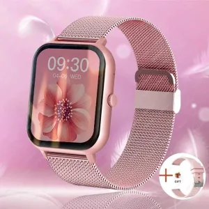 2024 New Bluetooth Call Smart Watch Women Men Heart Rate Blood Oxygen Voice Assistant 100 Sports Ladies Smartwatch For Xiaomi