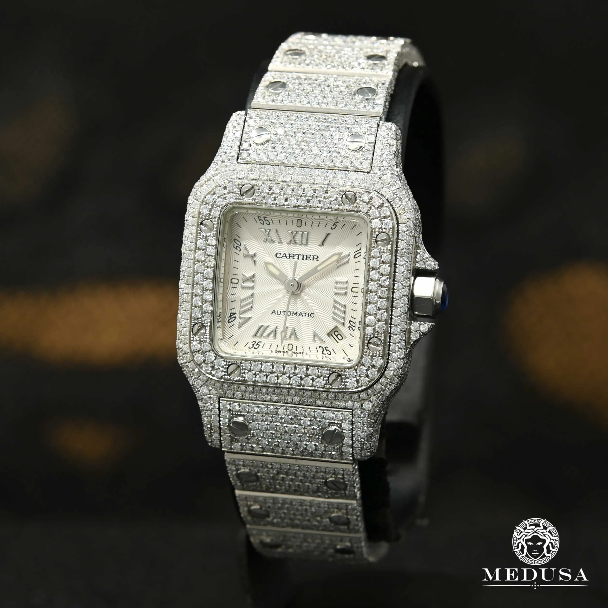 24mm C-Luxury-Watches Santos Galb¨¦e - Iced