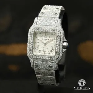24mm C-Luxury-Watches Santos Galb¨¦e - Iced