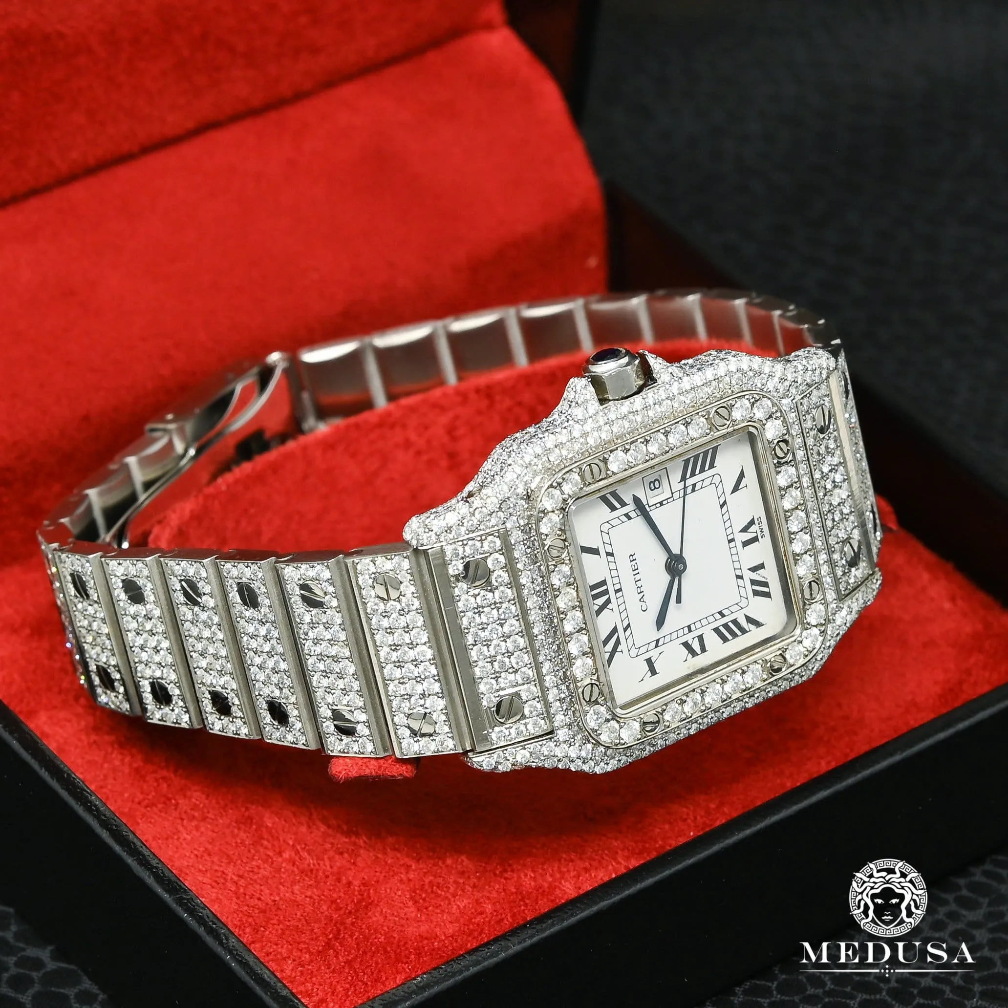 31mm C-Luxury-Watches Santos Galb¨¦e - Iced