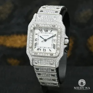31mm C-Luxury-Watches Santos Galb¨¦e - Iced