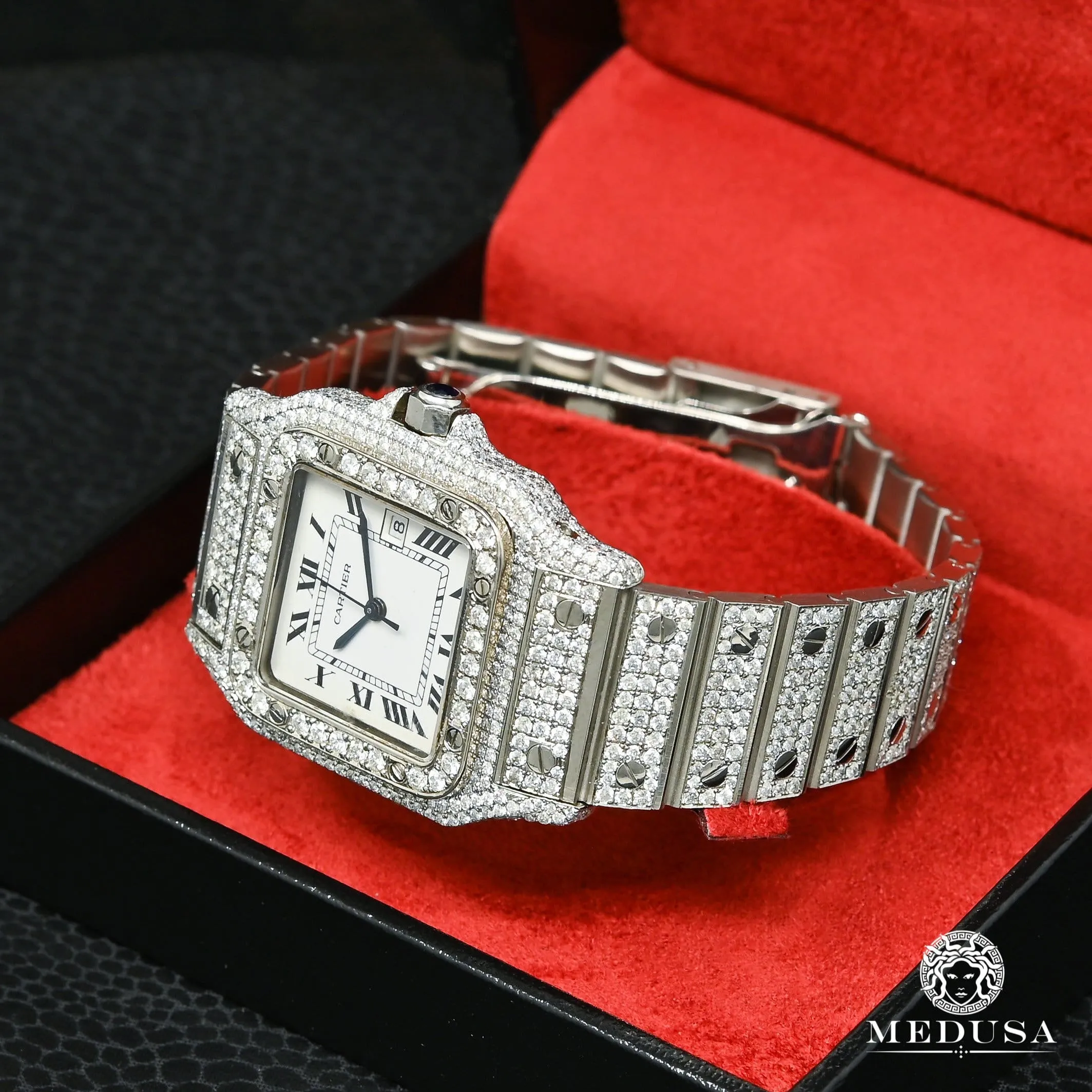 31mm C-Luxury-Watches Santos Galb¨¦e - Iced